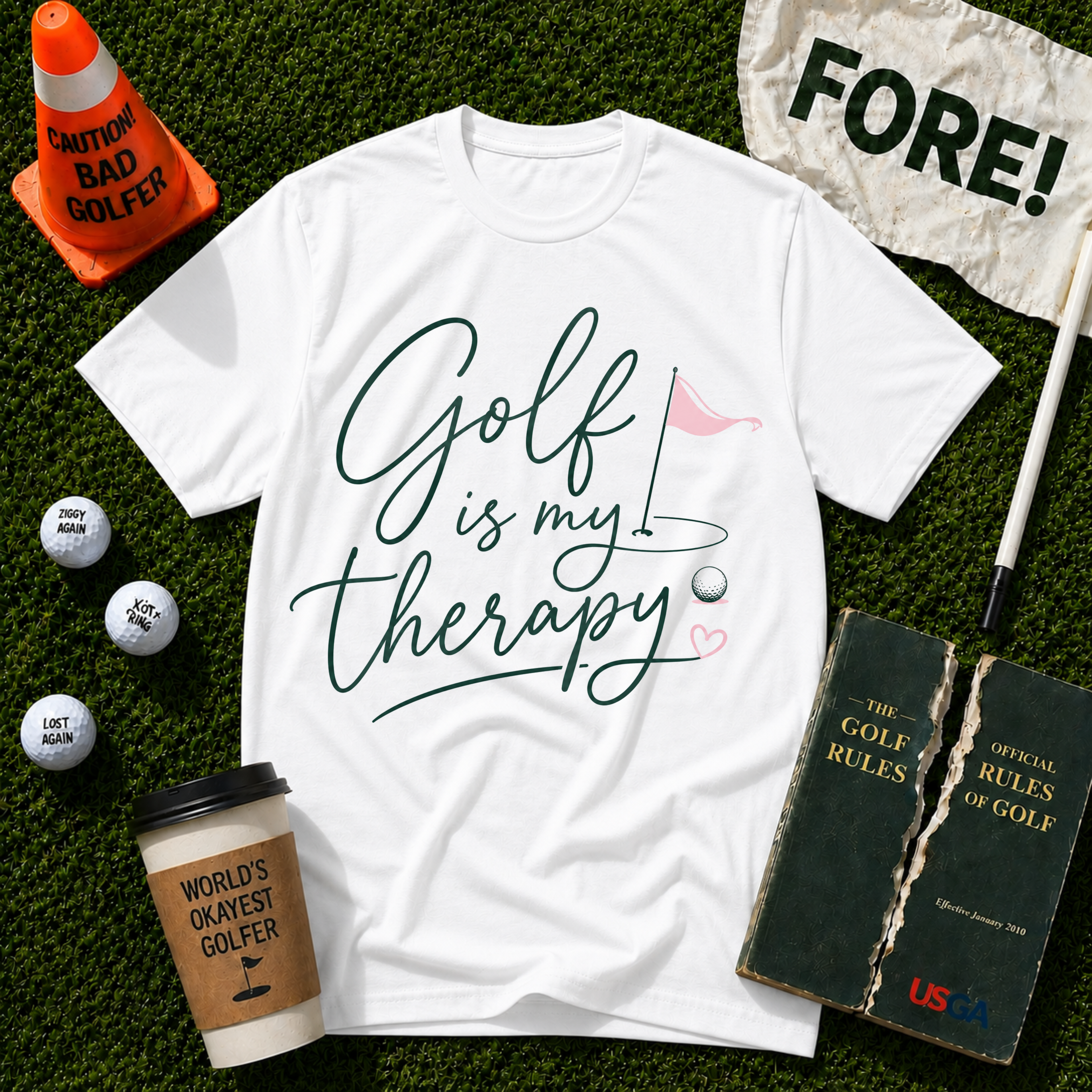 Golf Is My Therapy T-Shirt
