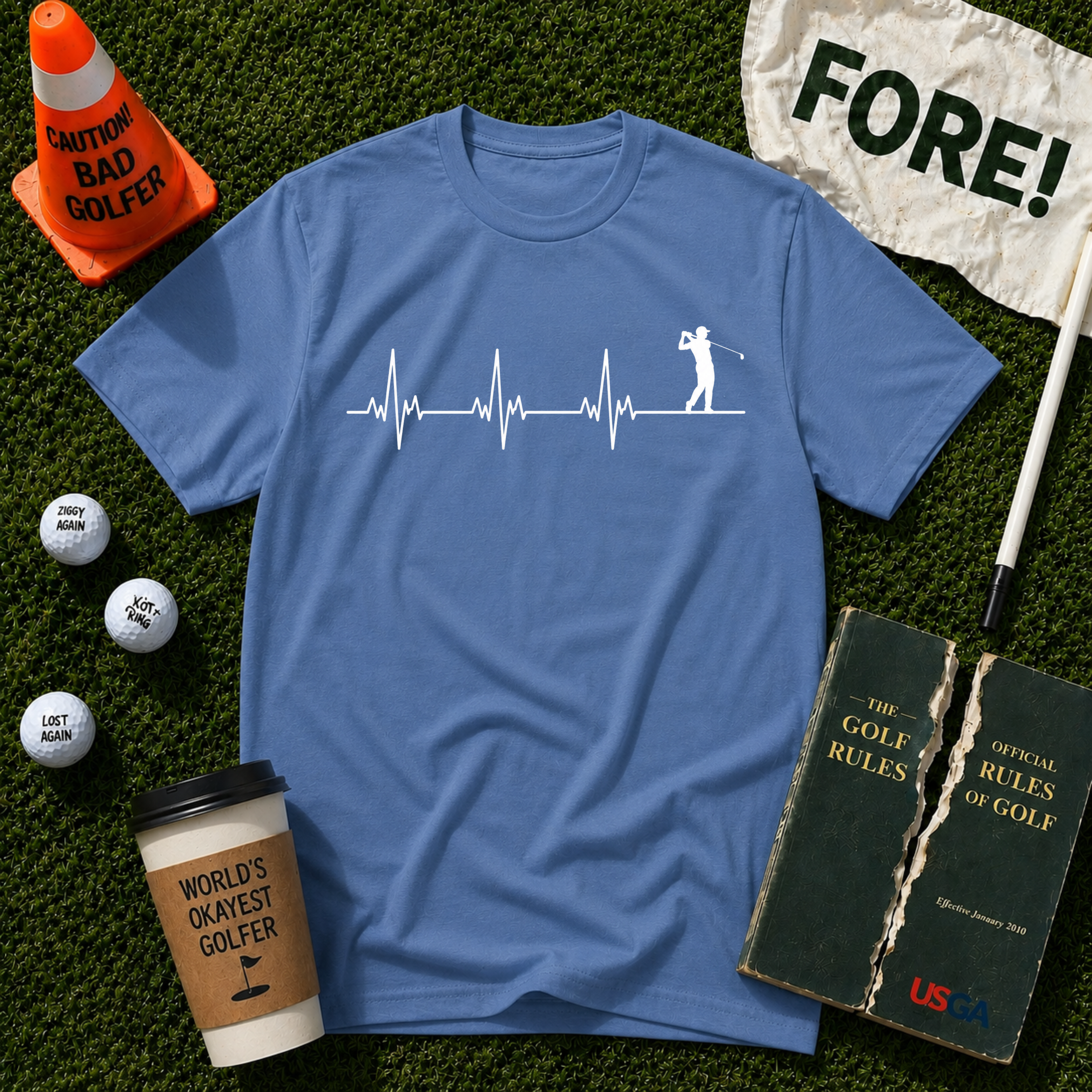 Heartbeat Golfer T-Shirt