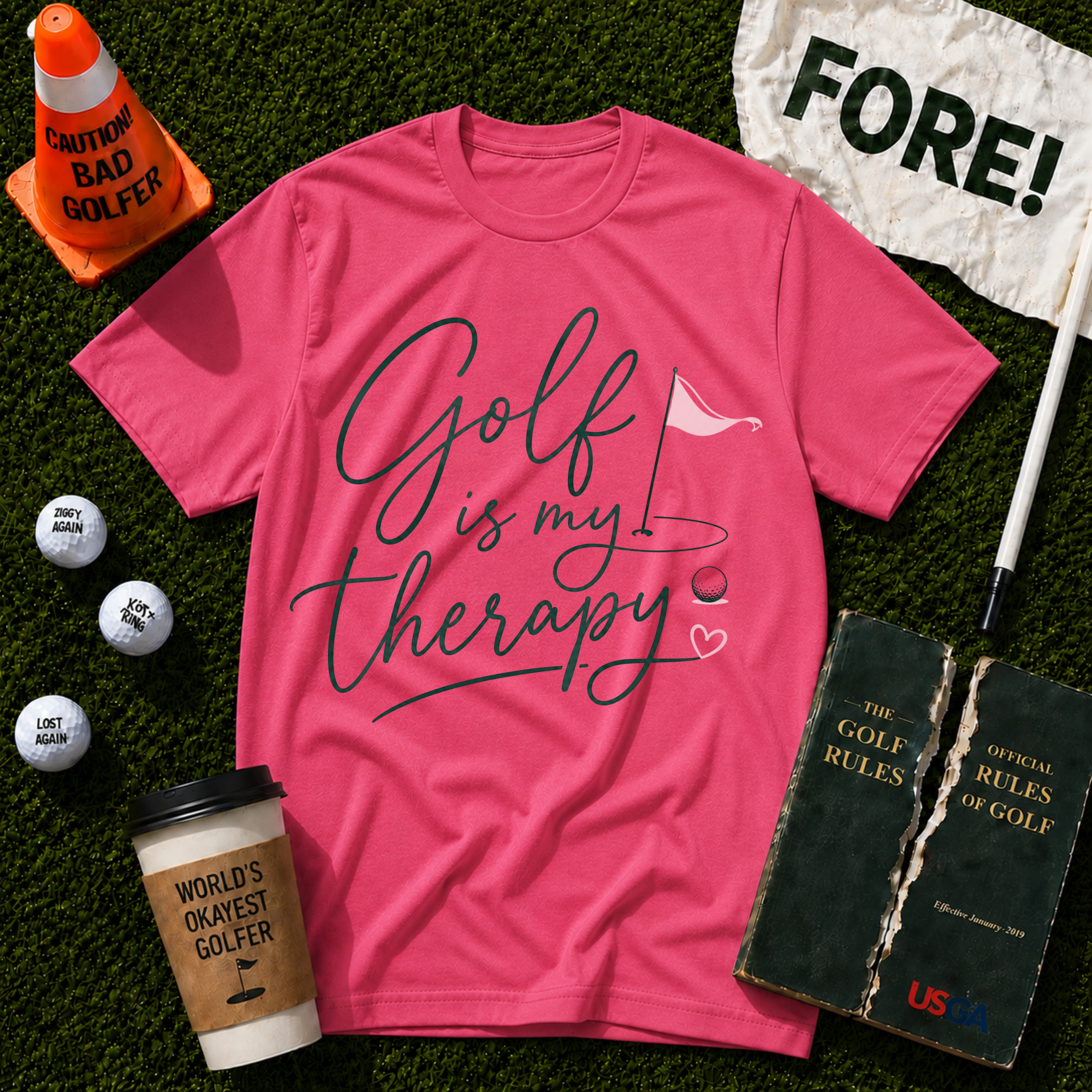 Golf Is My Therapy T-Shirt