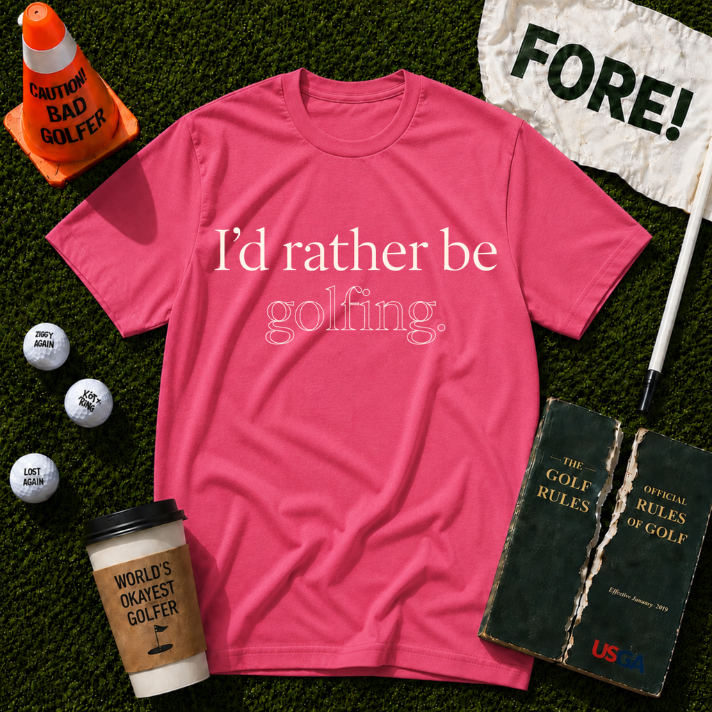 I'd Rather Be Golfing T-Shirt
