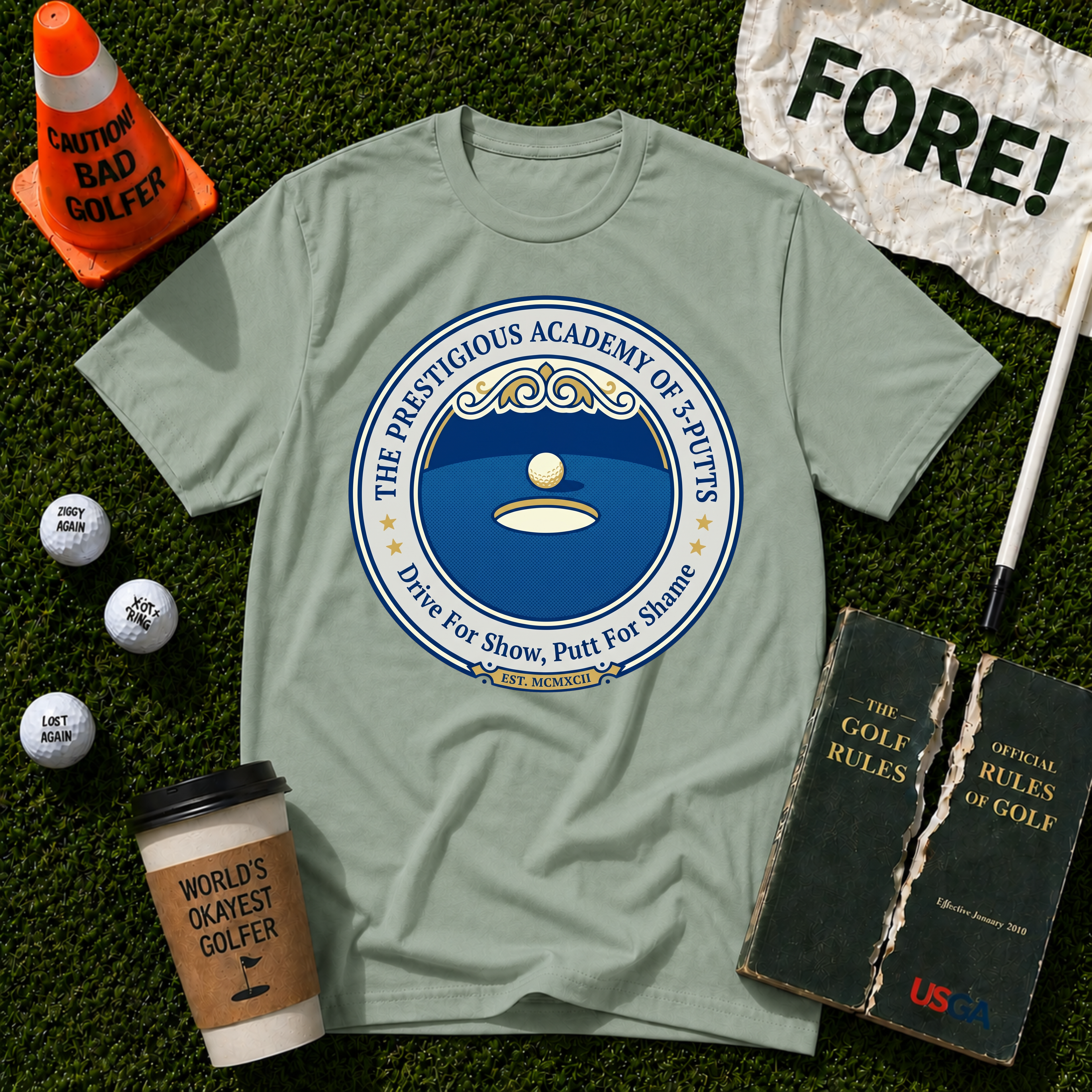 Academy Of Three Putts T-Shirt