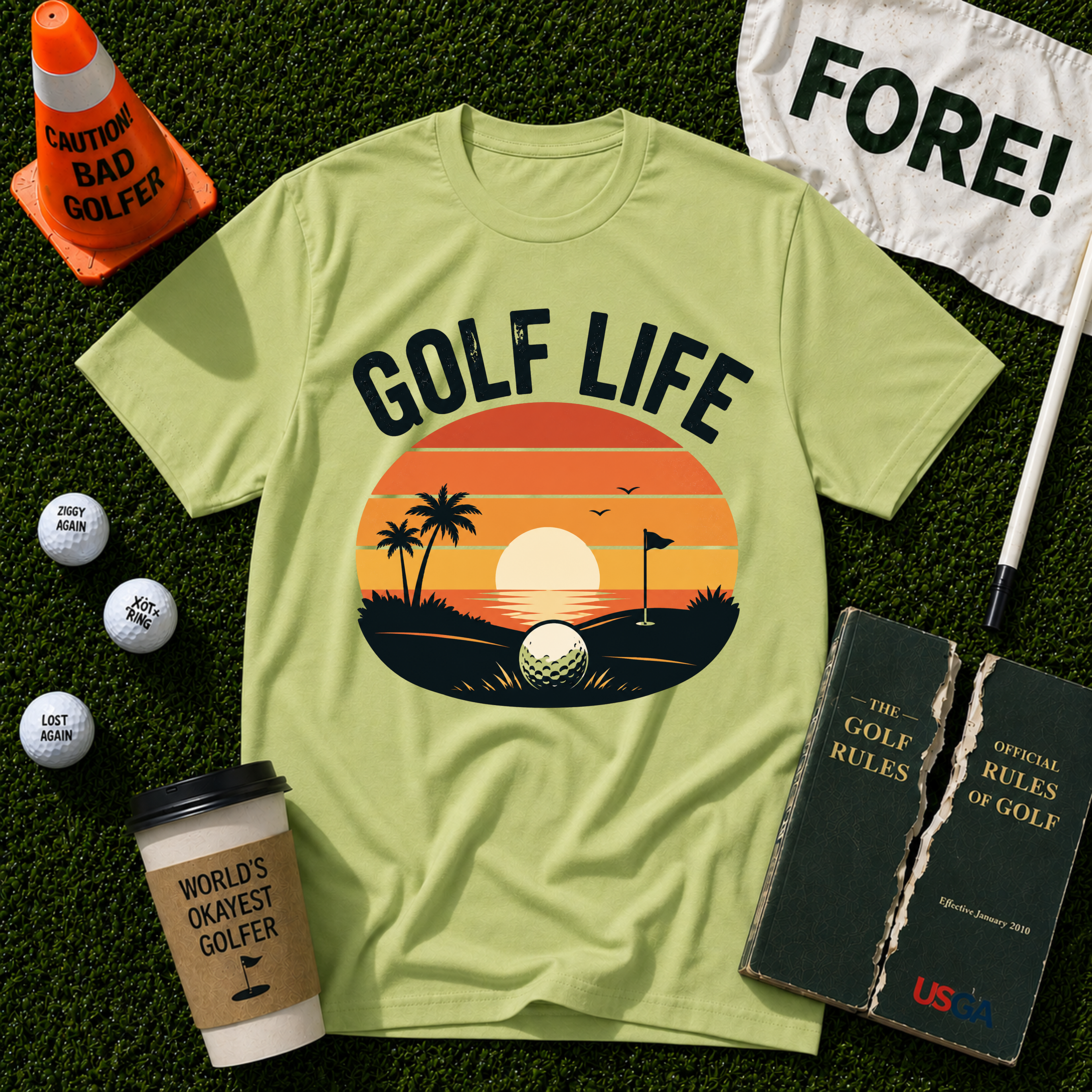 #Golf Life  Tech T-Shirt