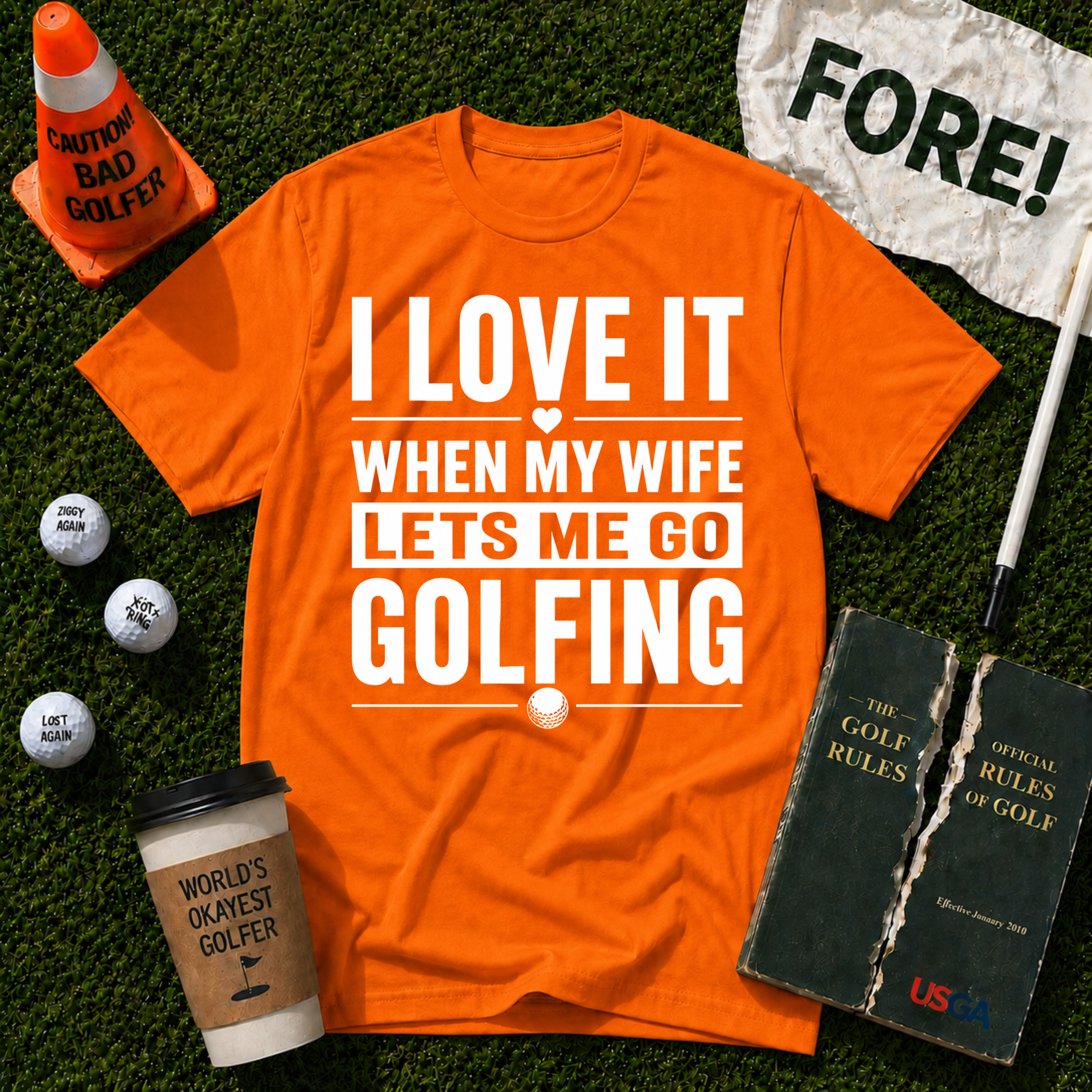 Lets Me Go Golfing T-Shirt
