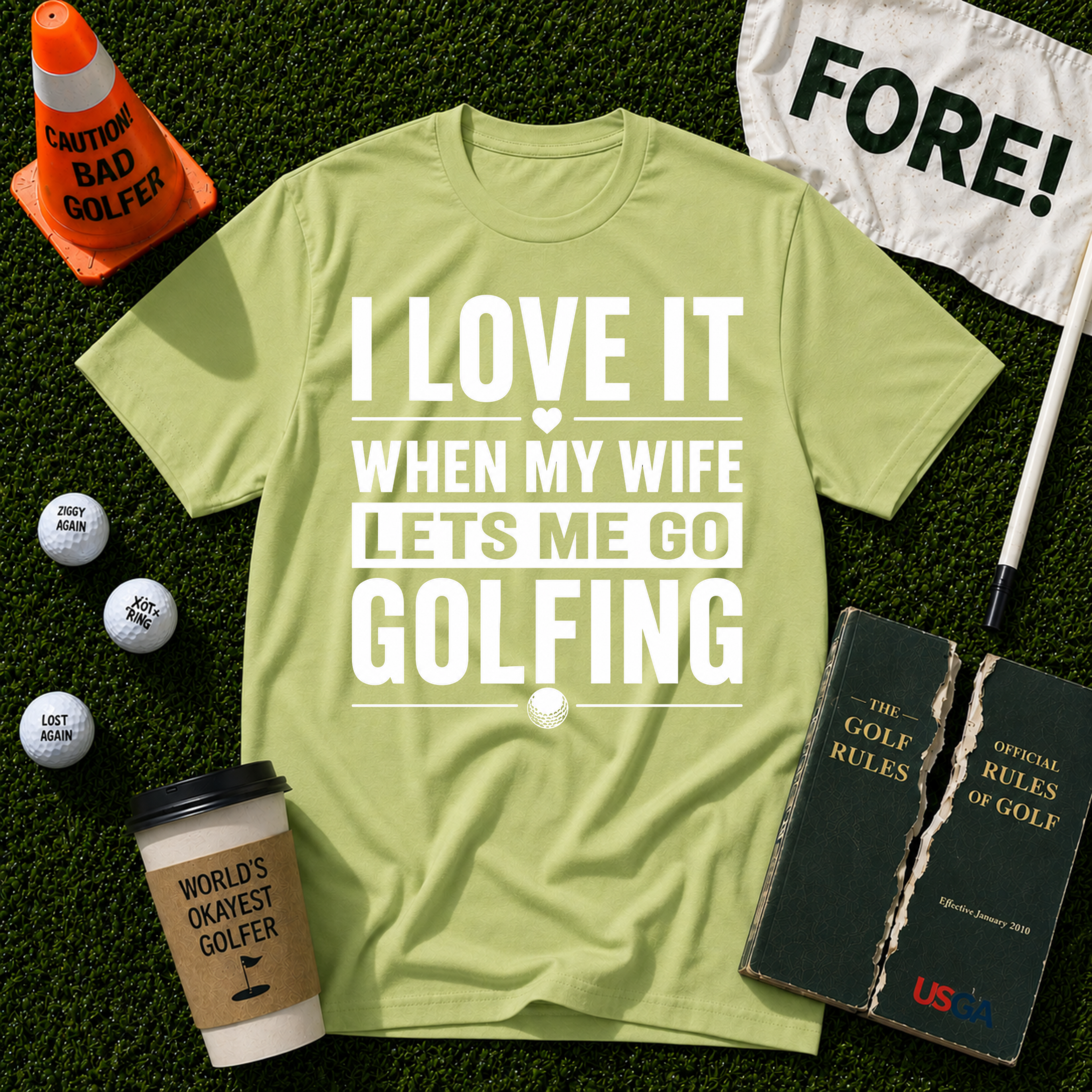 Lets Me Go Golfing T-Shirt