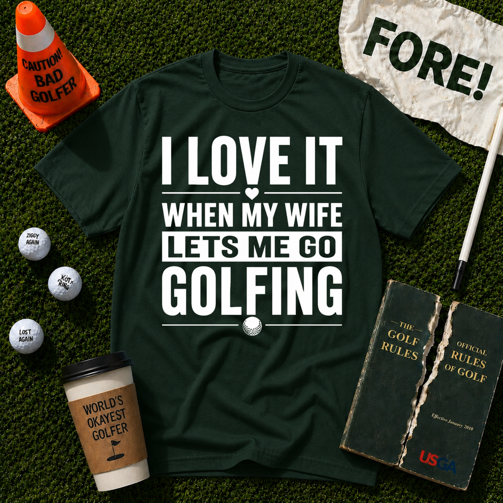 Lets Me Go Golfing T-Shirt