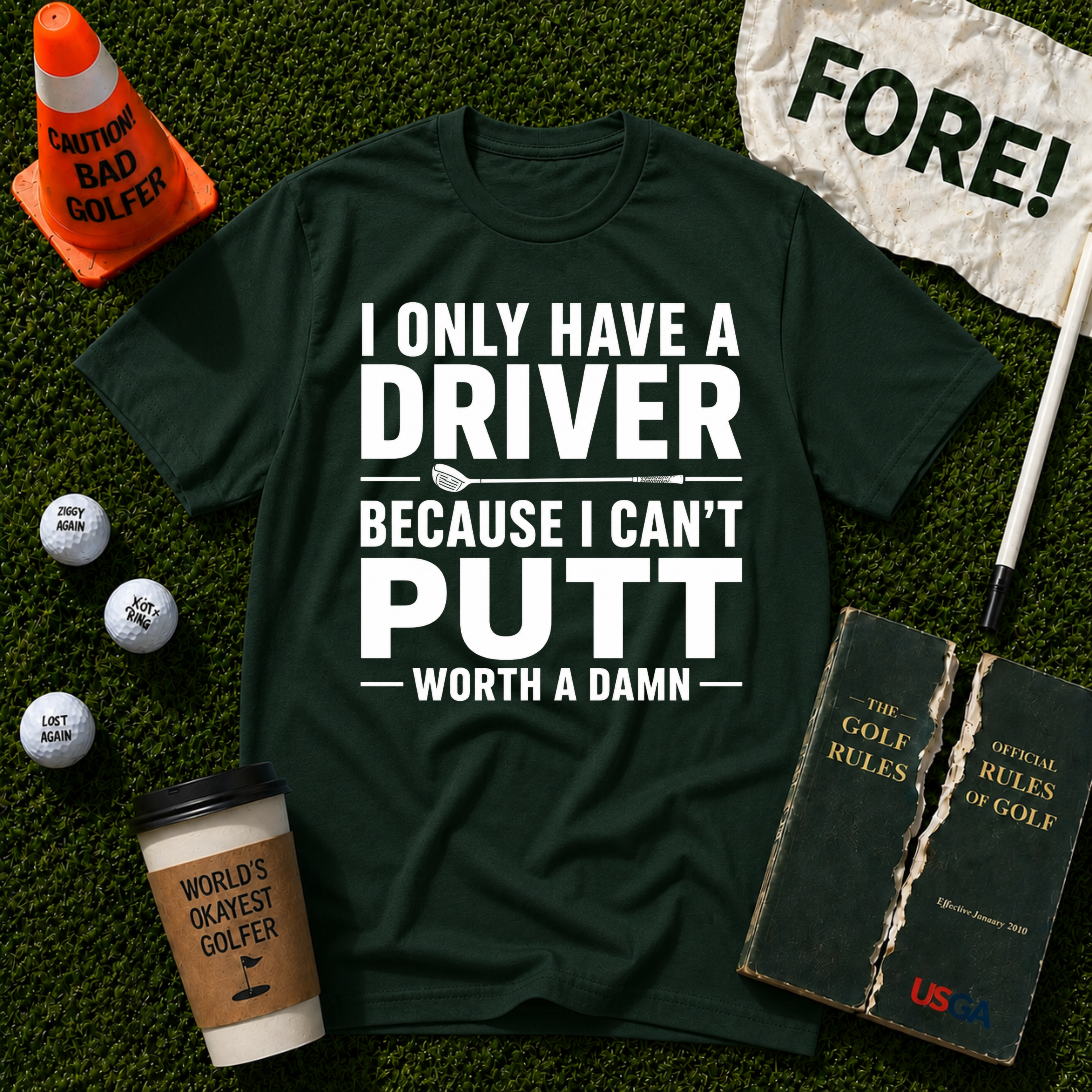 I Can't Putt T-Shirt