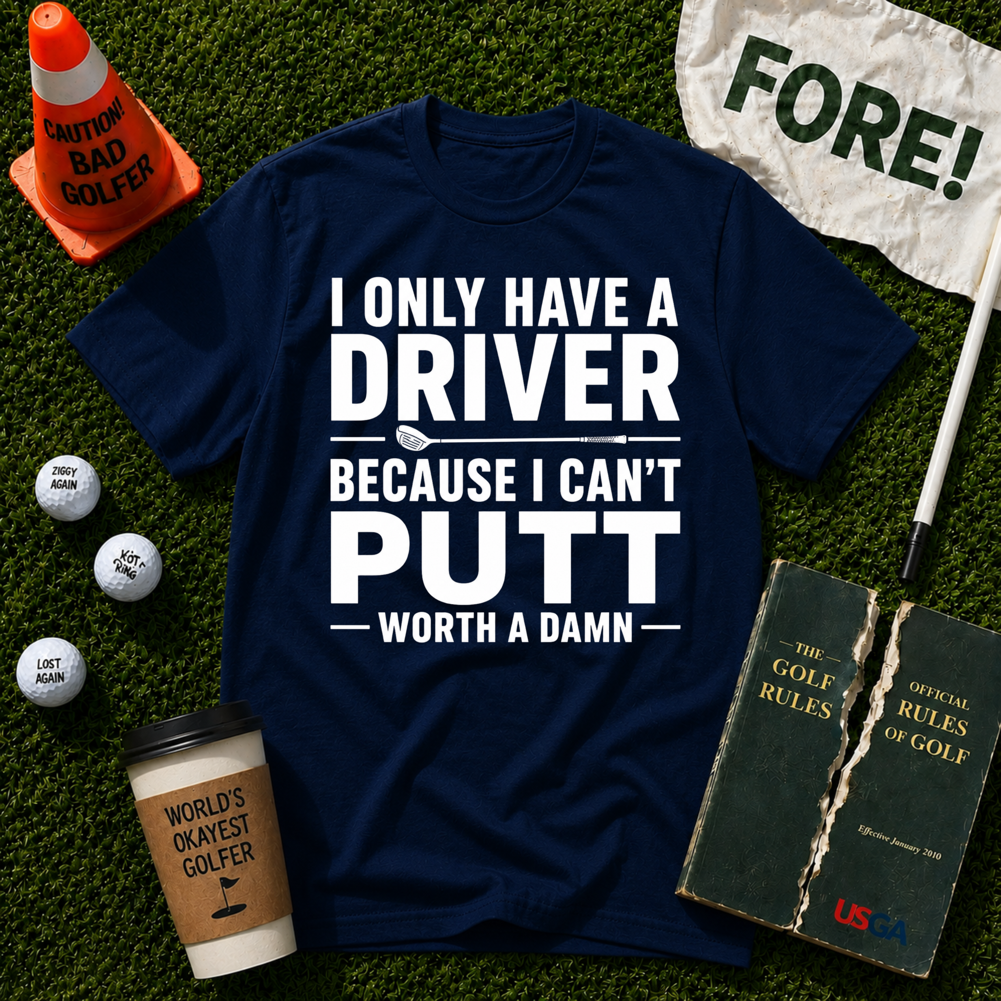 I Can't Putt T-Shirt