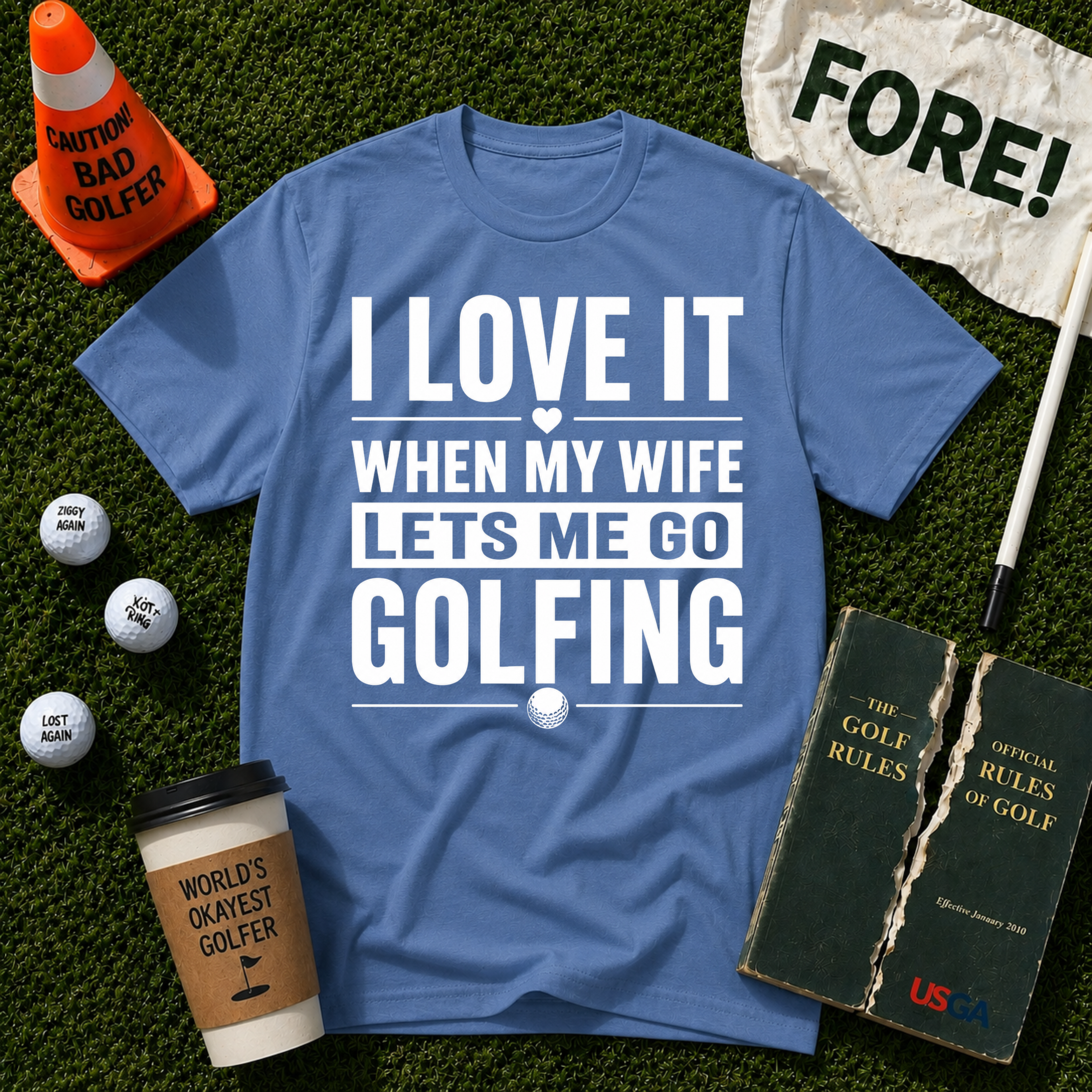 Lets Me Go Golfing T-Shirt