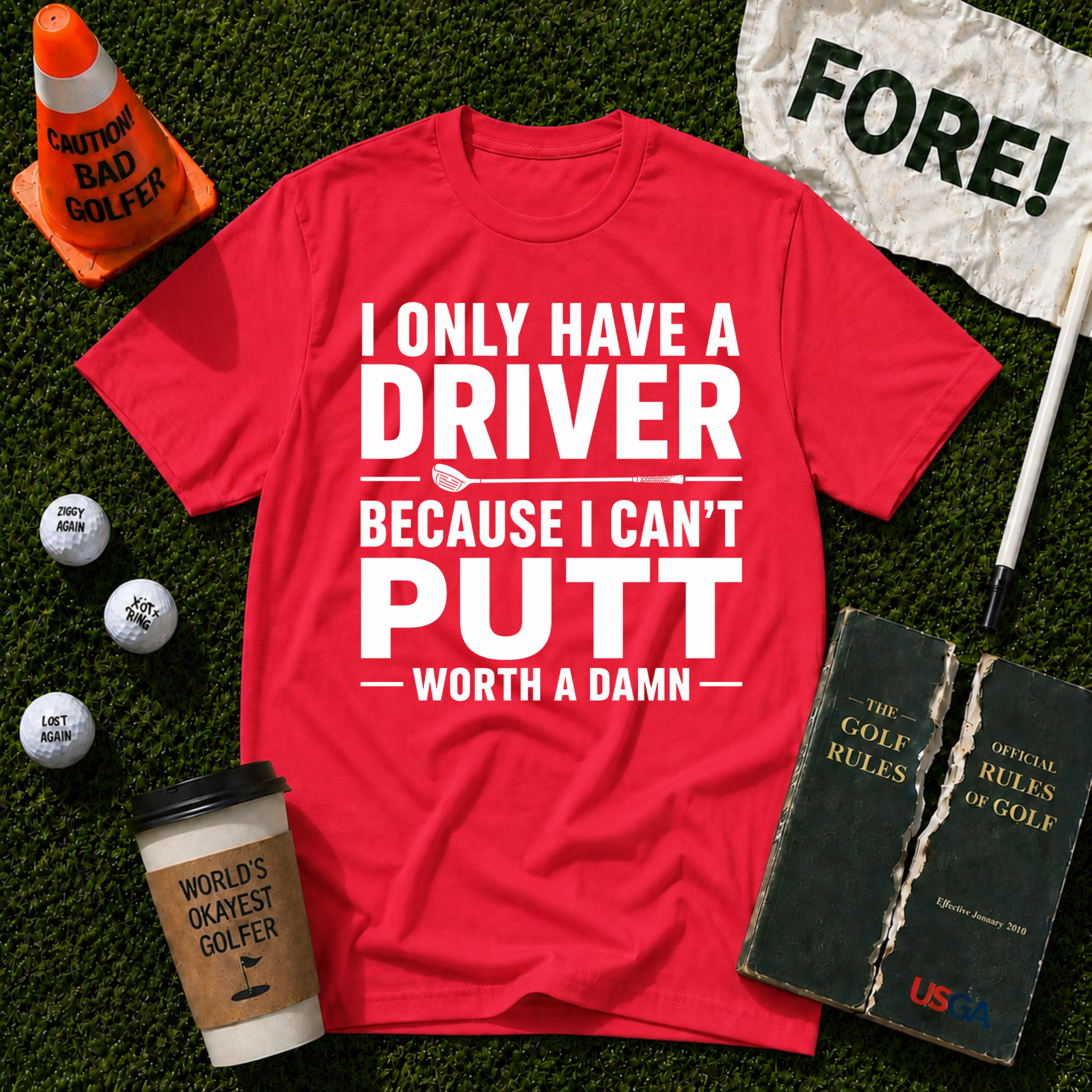 I Can't Putt T-Shirt