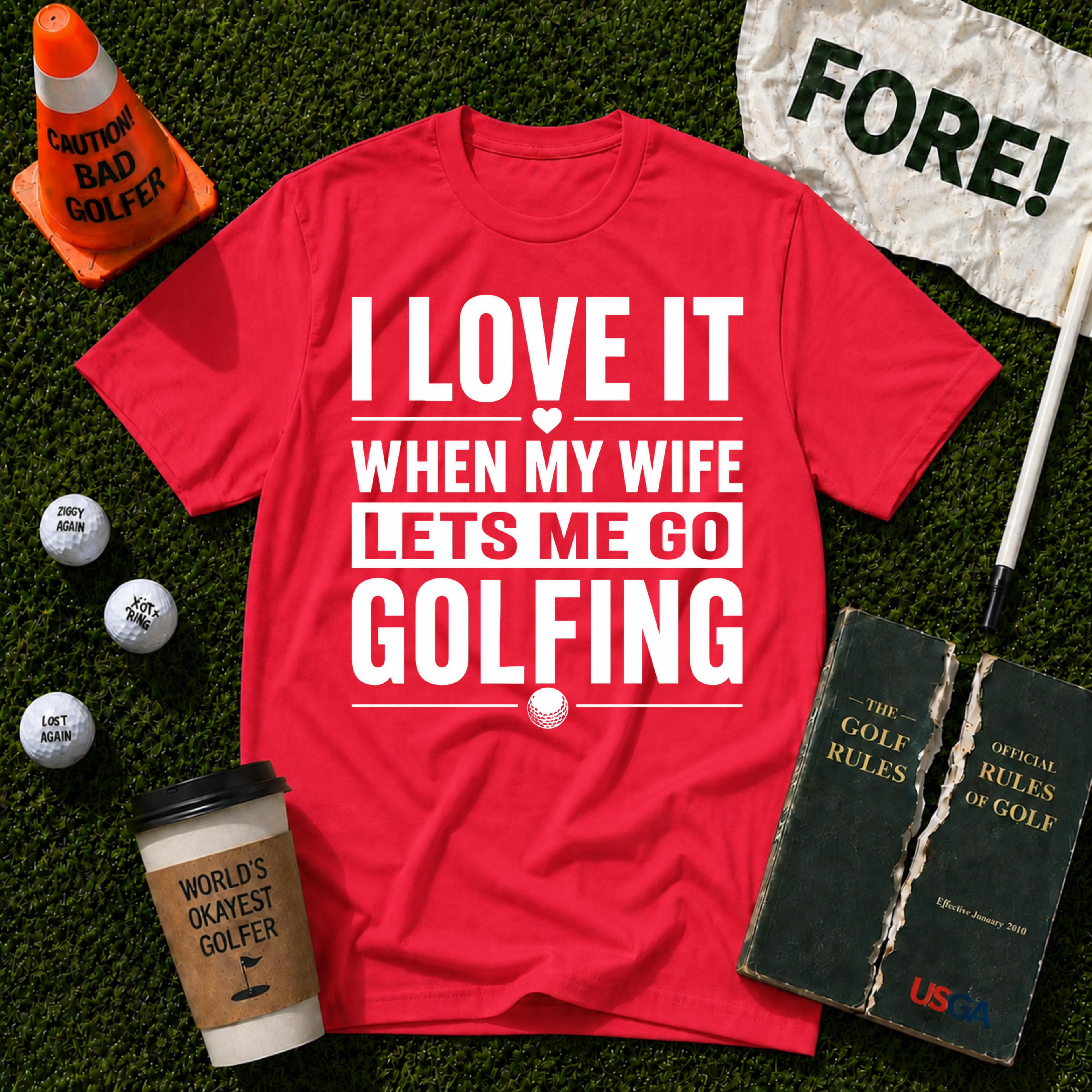 Lets Me Go Golfing T-Shirt