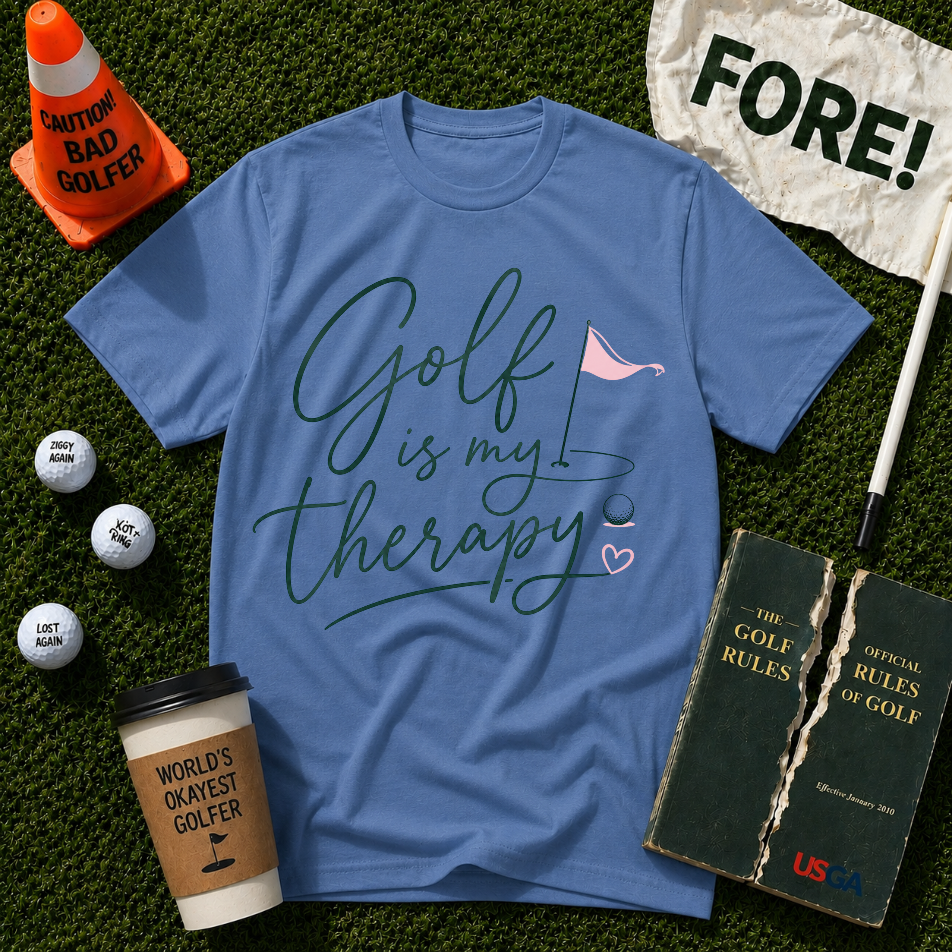 Golf Is My Therapy T-Shirt