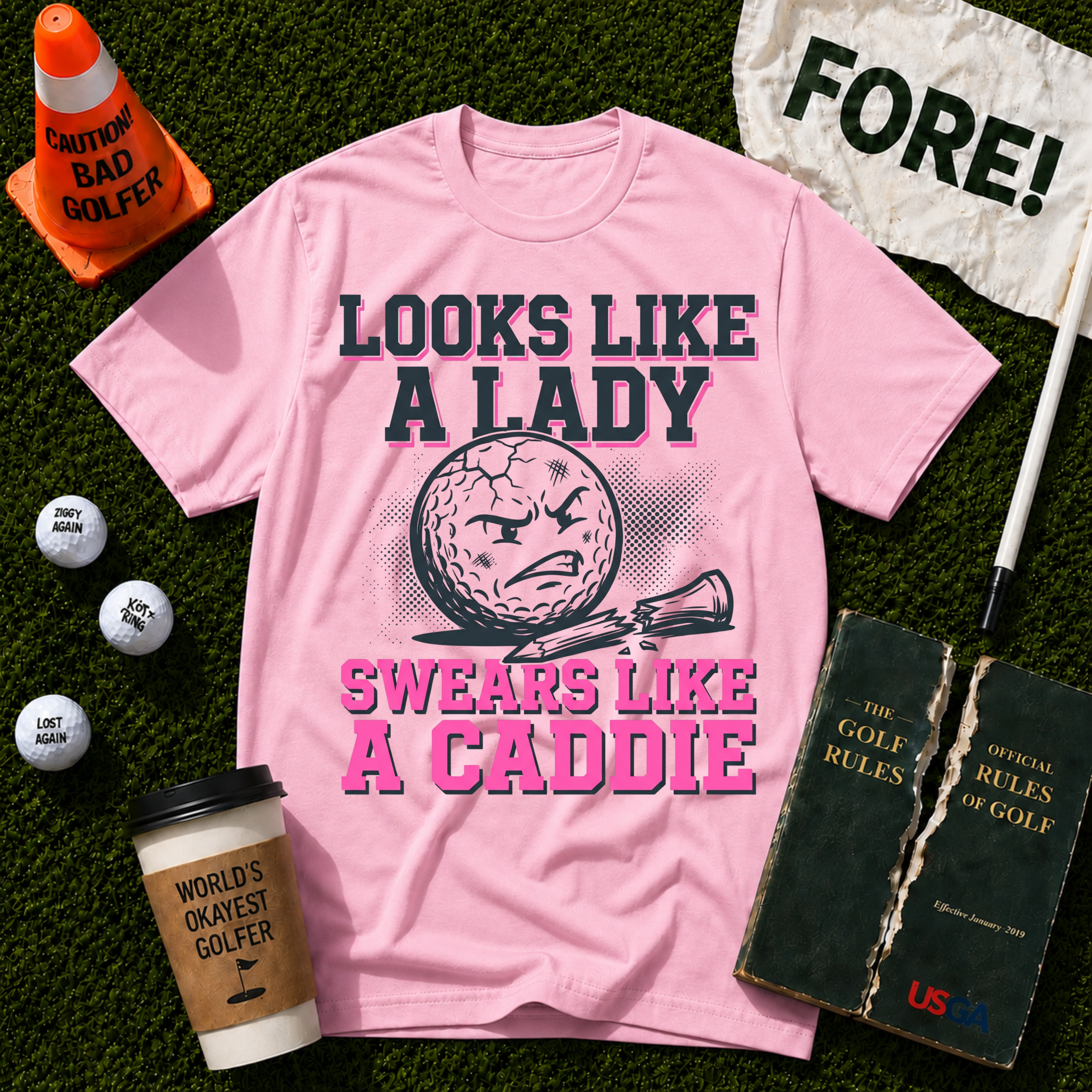 Swears Like A Caddie T-Shirt