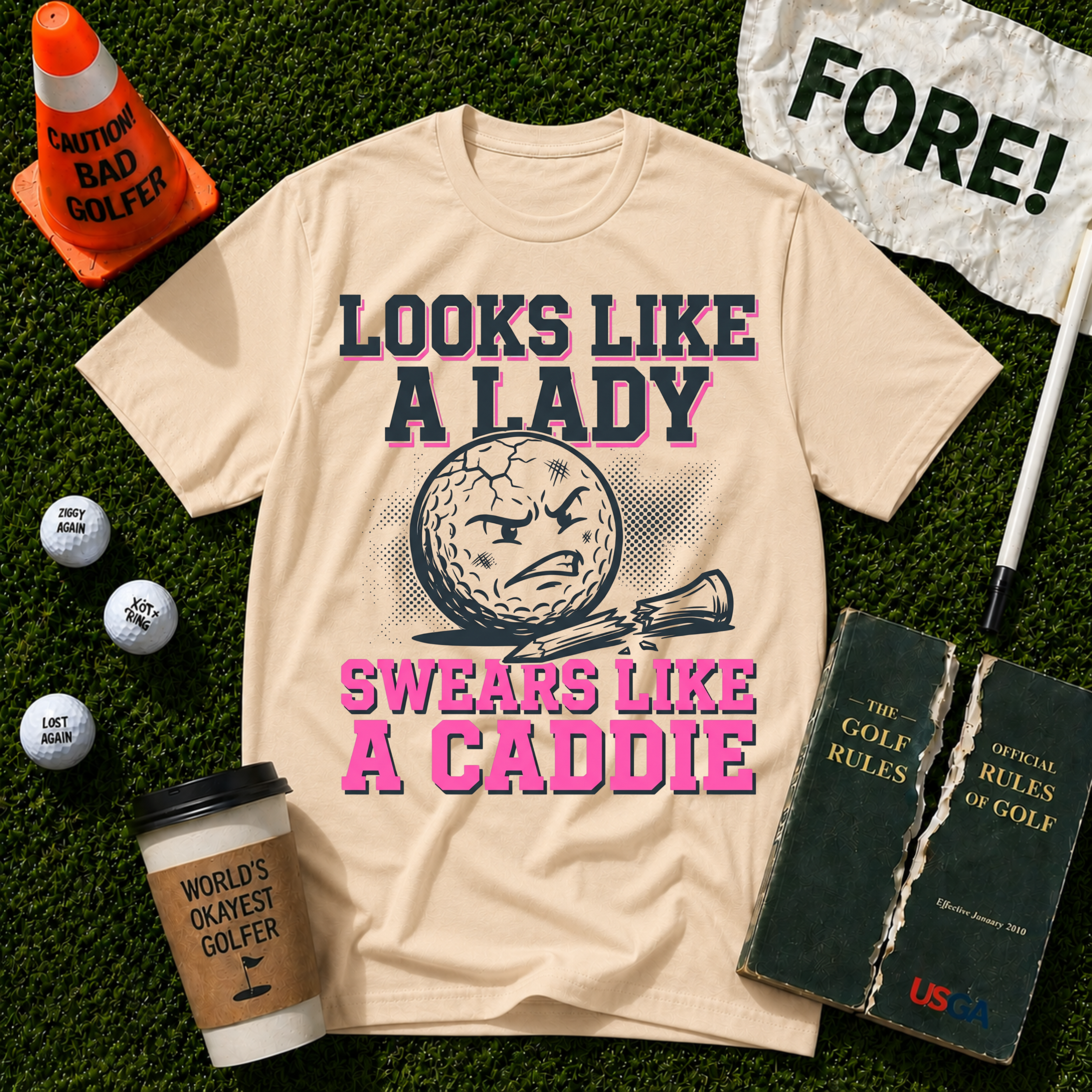Swears Like A Caddie T-Shirt