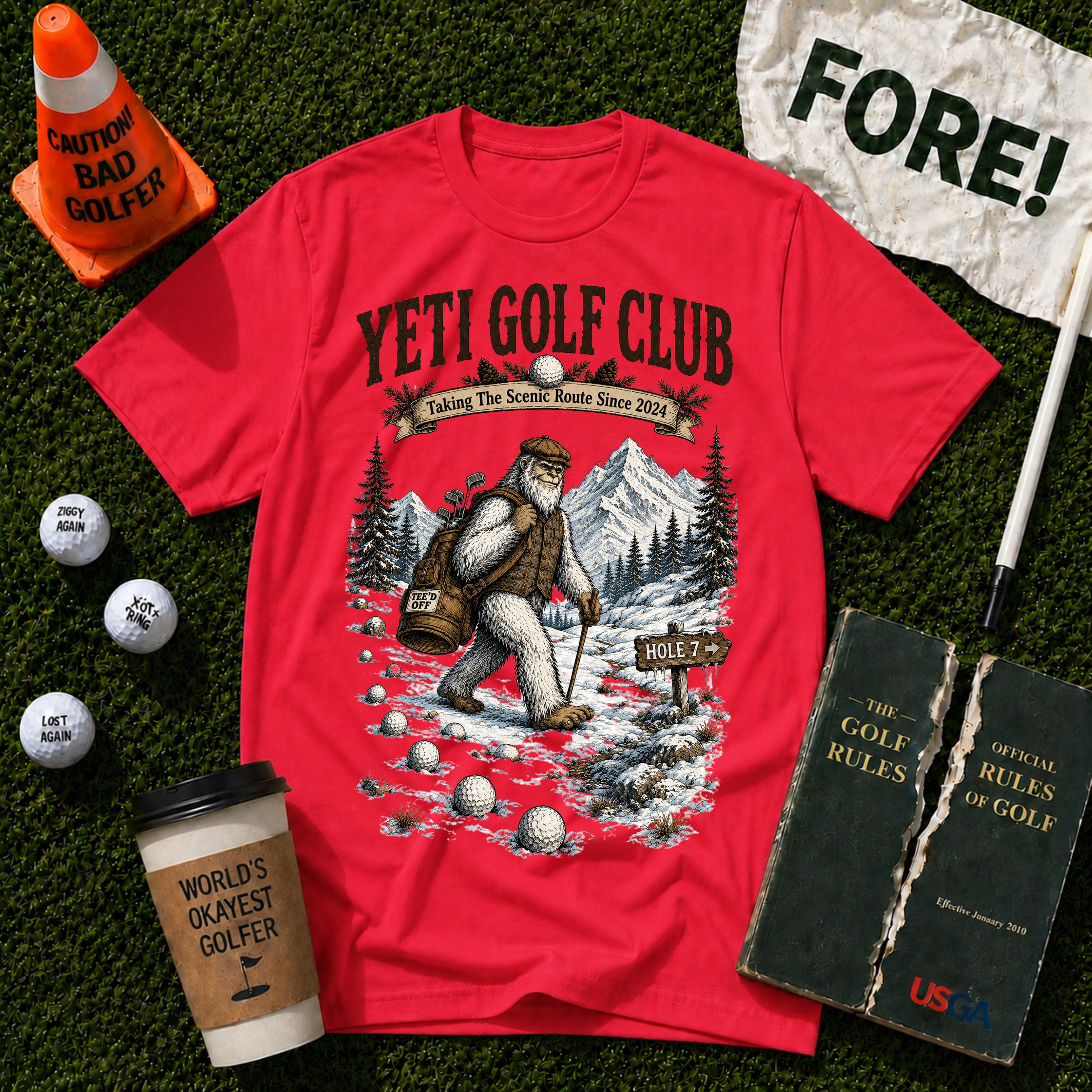 Yeti Golf Club  T-Shirt