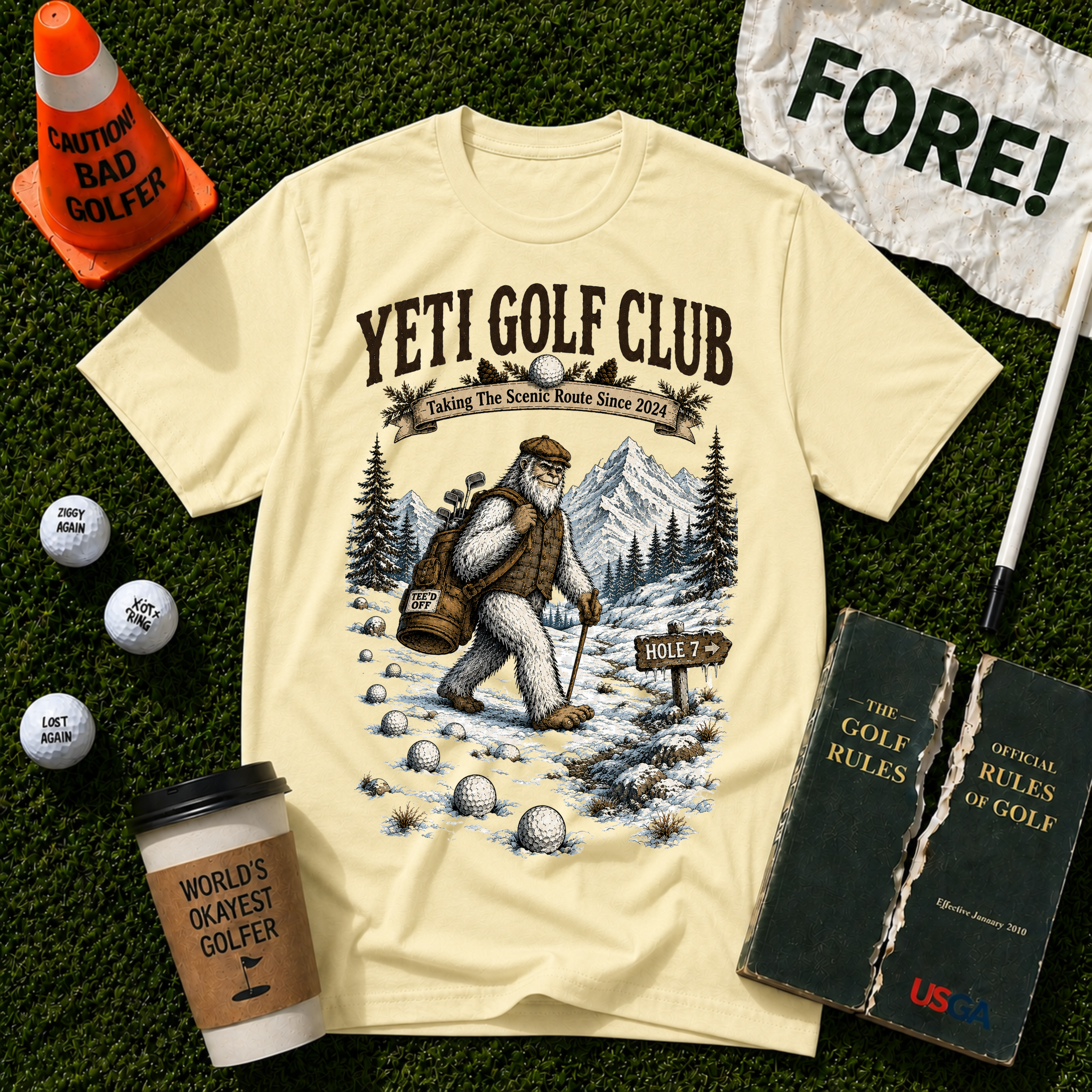Yeti Golf Club  T-Shirt