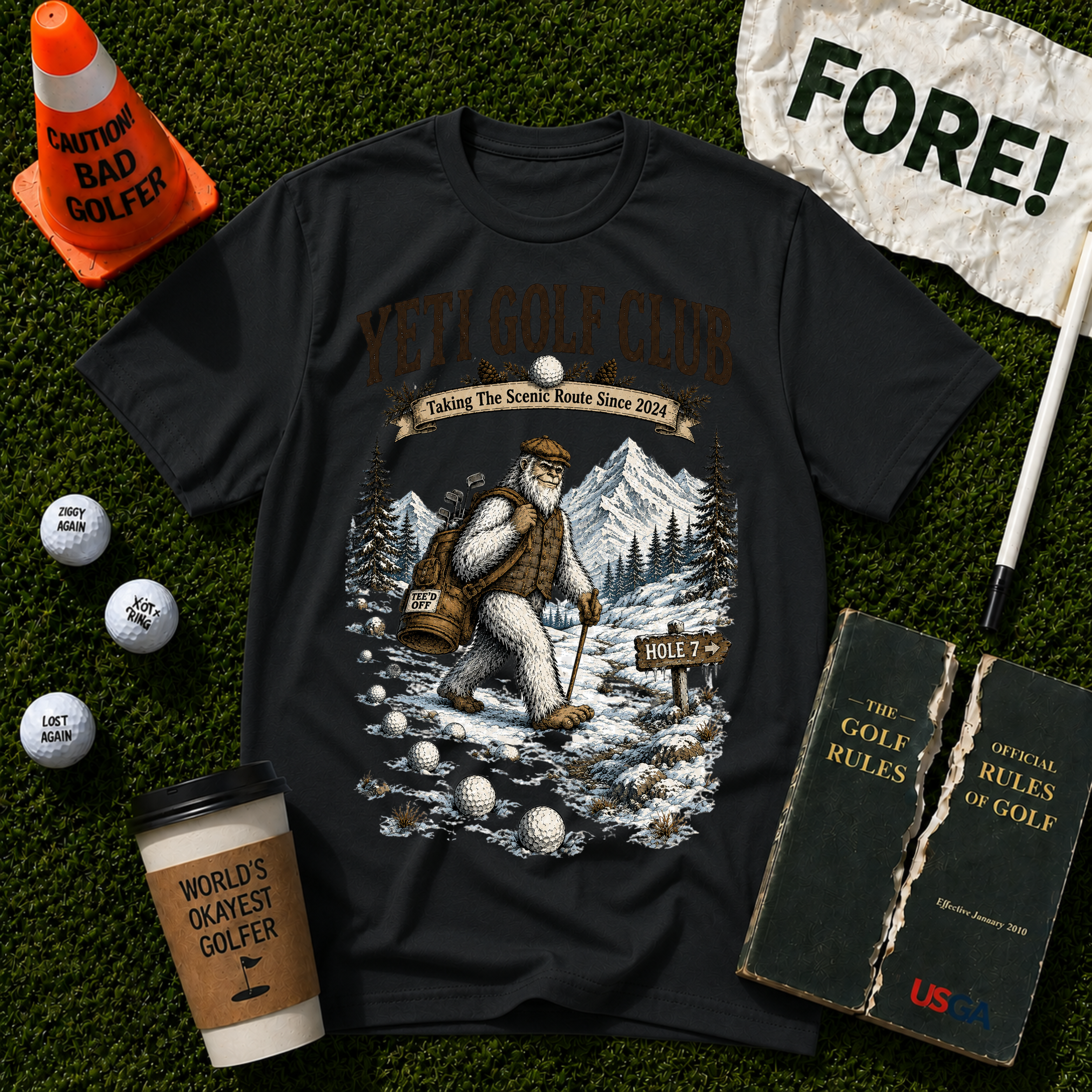 Yeti Golf Club  T-Shirt