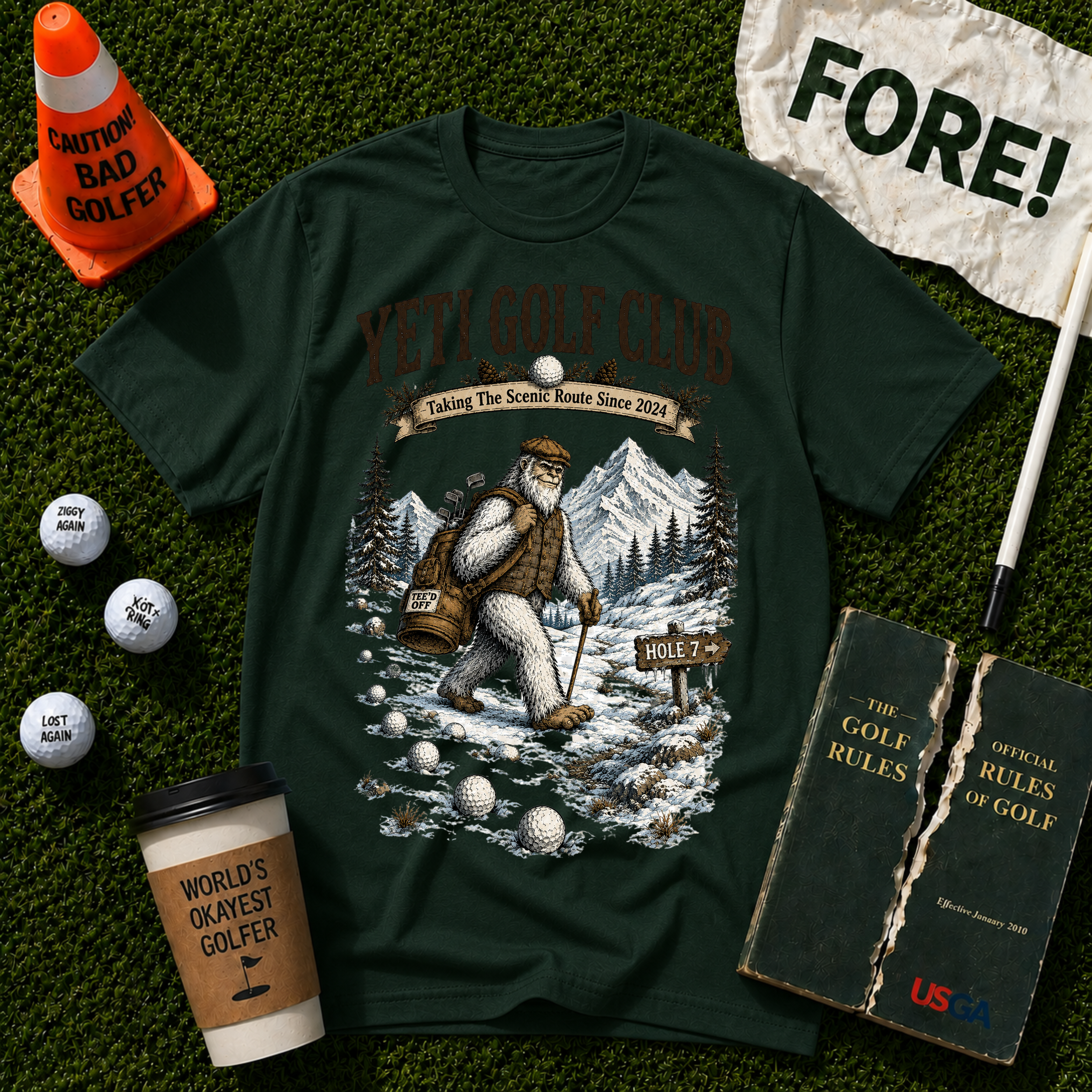 Yeti Golf Club  T-Shirt