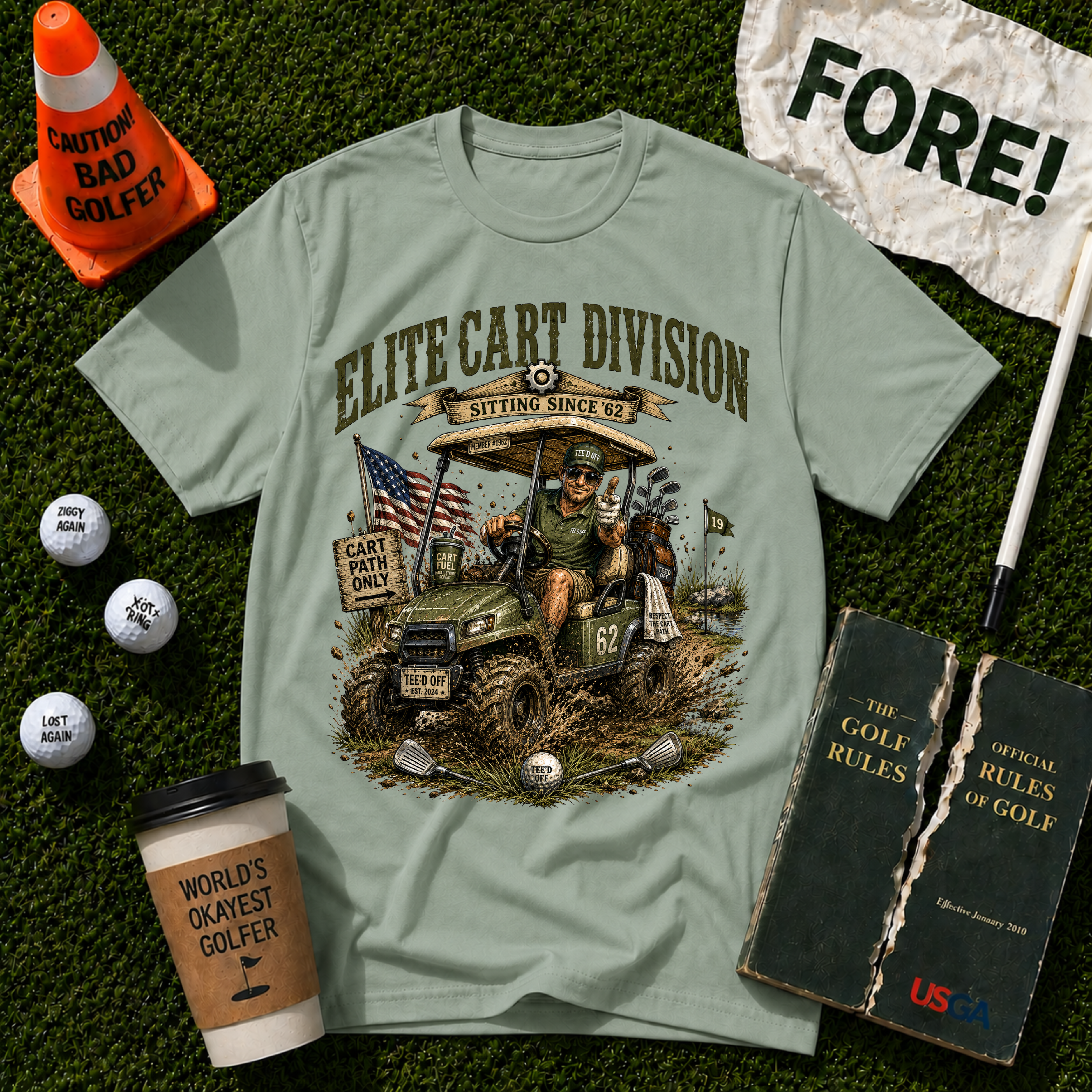 Elite Golf Cart  T-Shirt