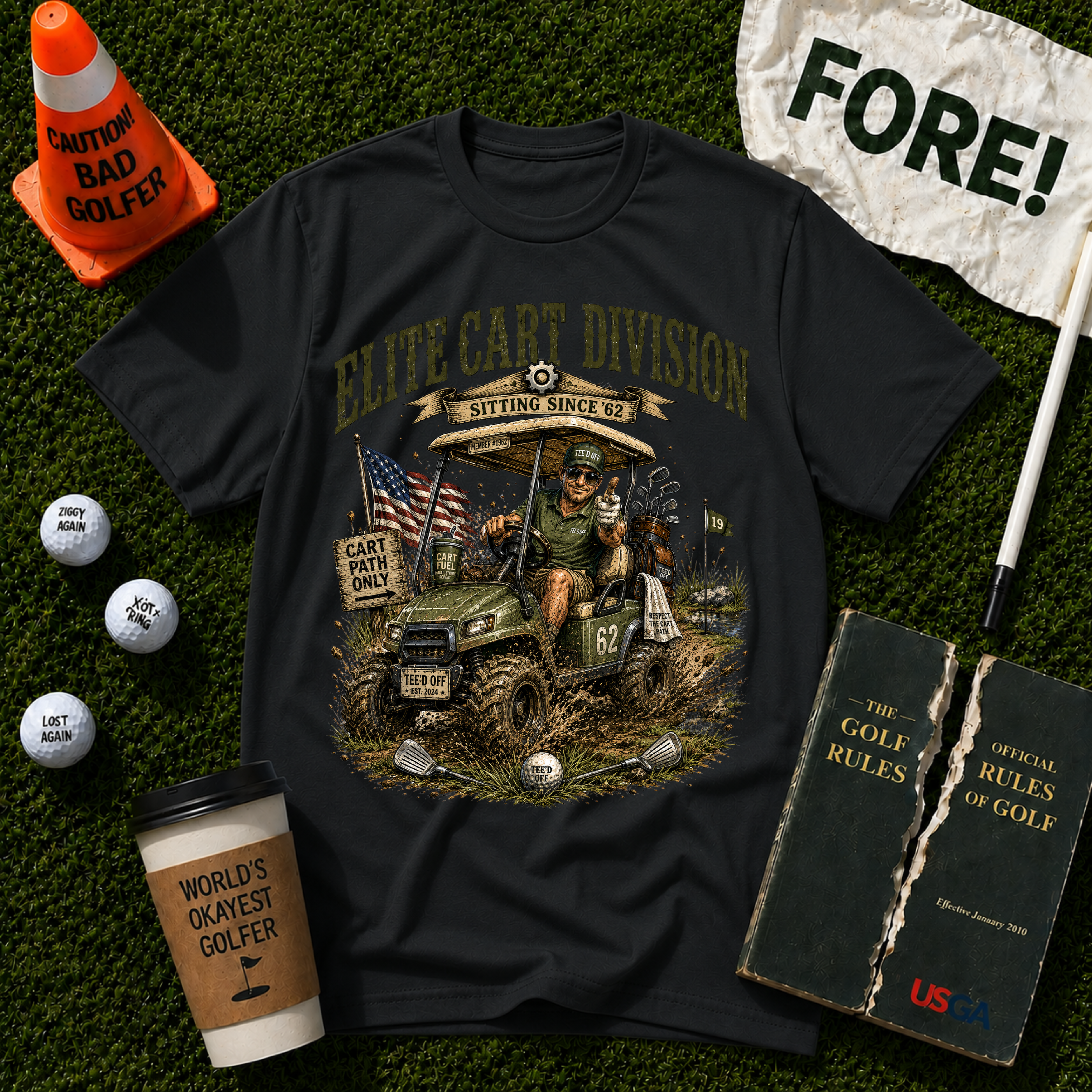 Elite Golf Cart  T-Shirt