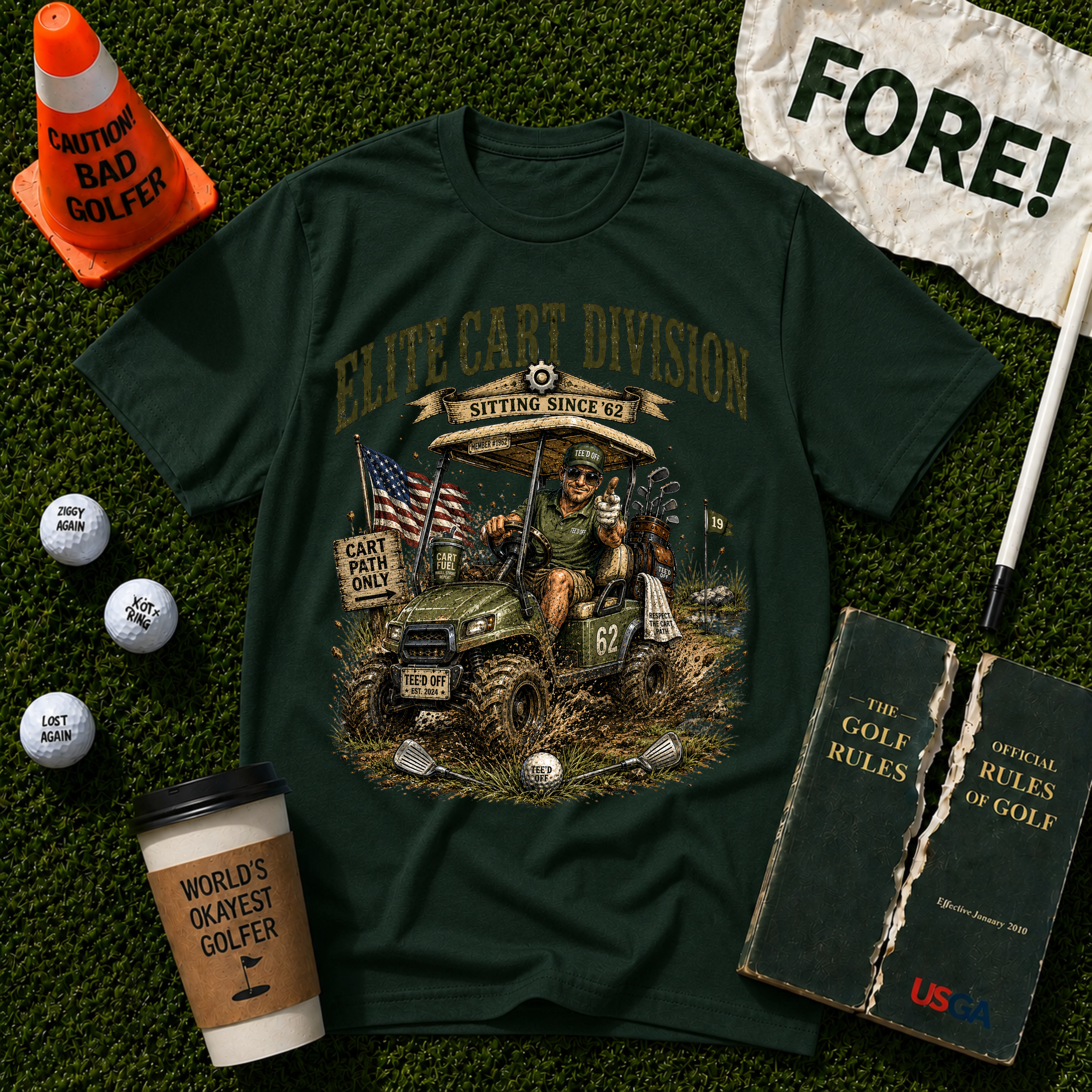 Elite Golf Cart  T-Shirt