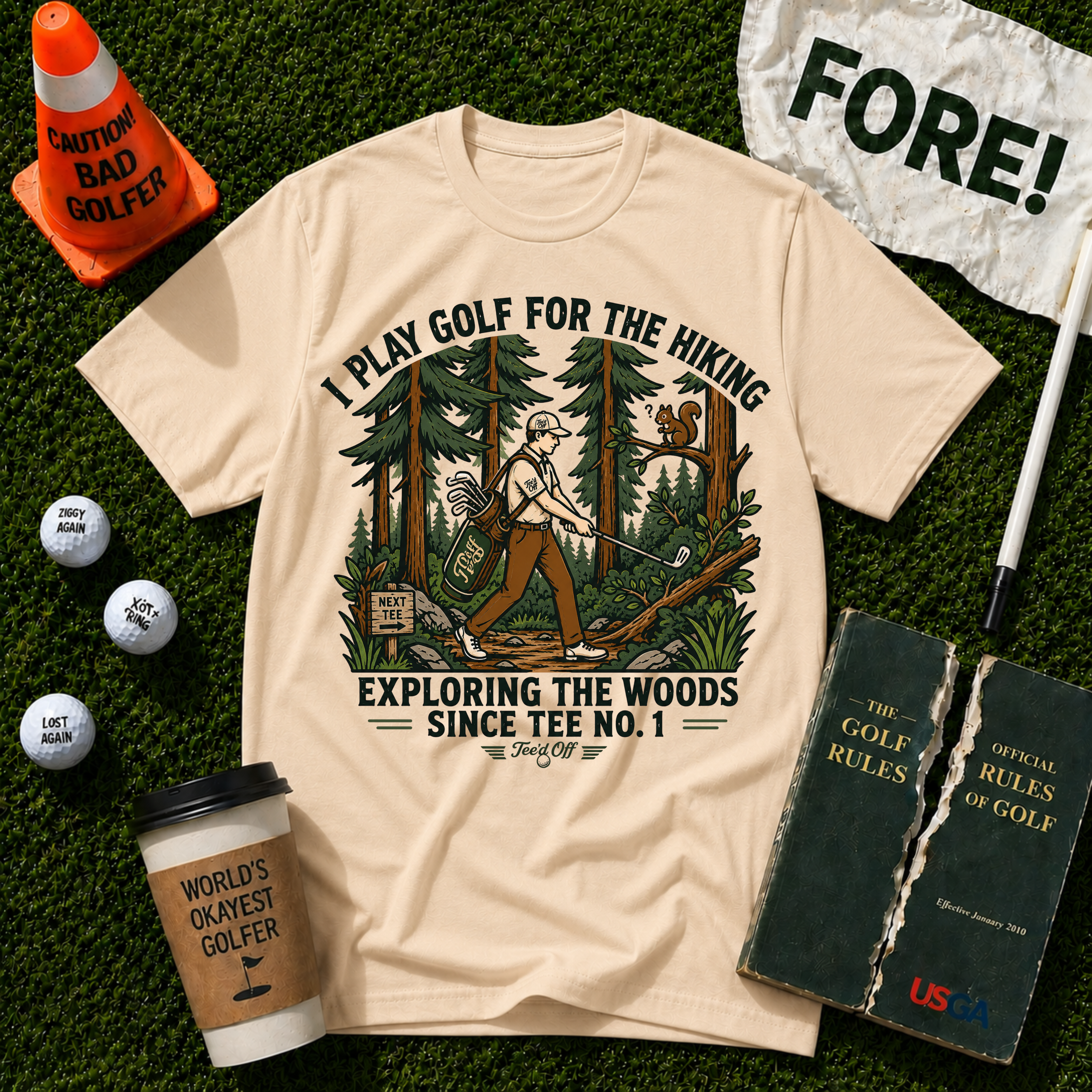 Exploring The Woods  T-Shirt