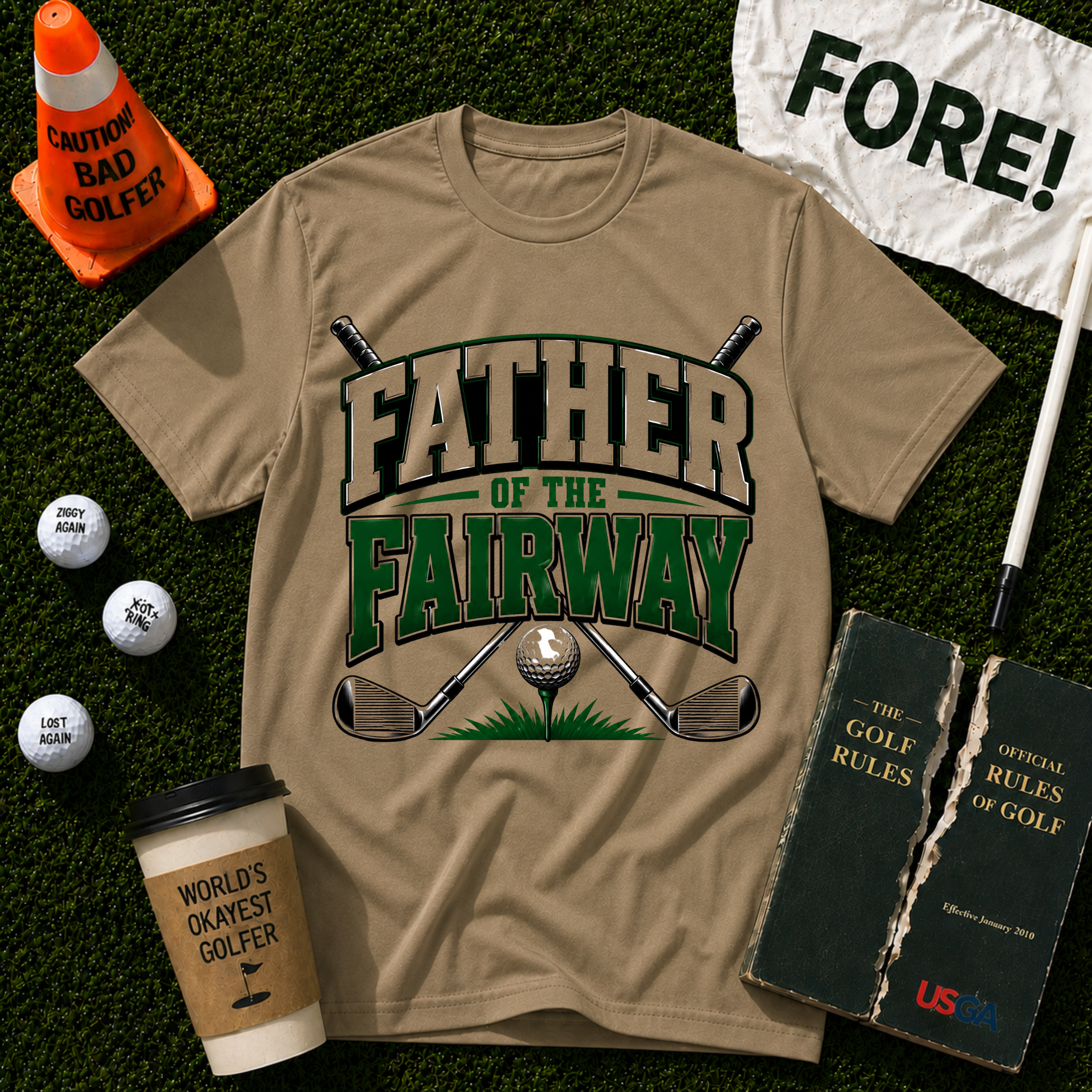 Father Of The Fairway  T-Shirt
