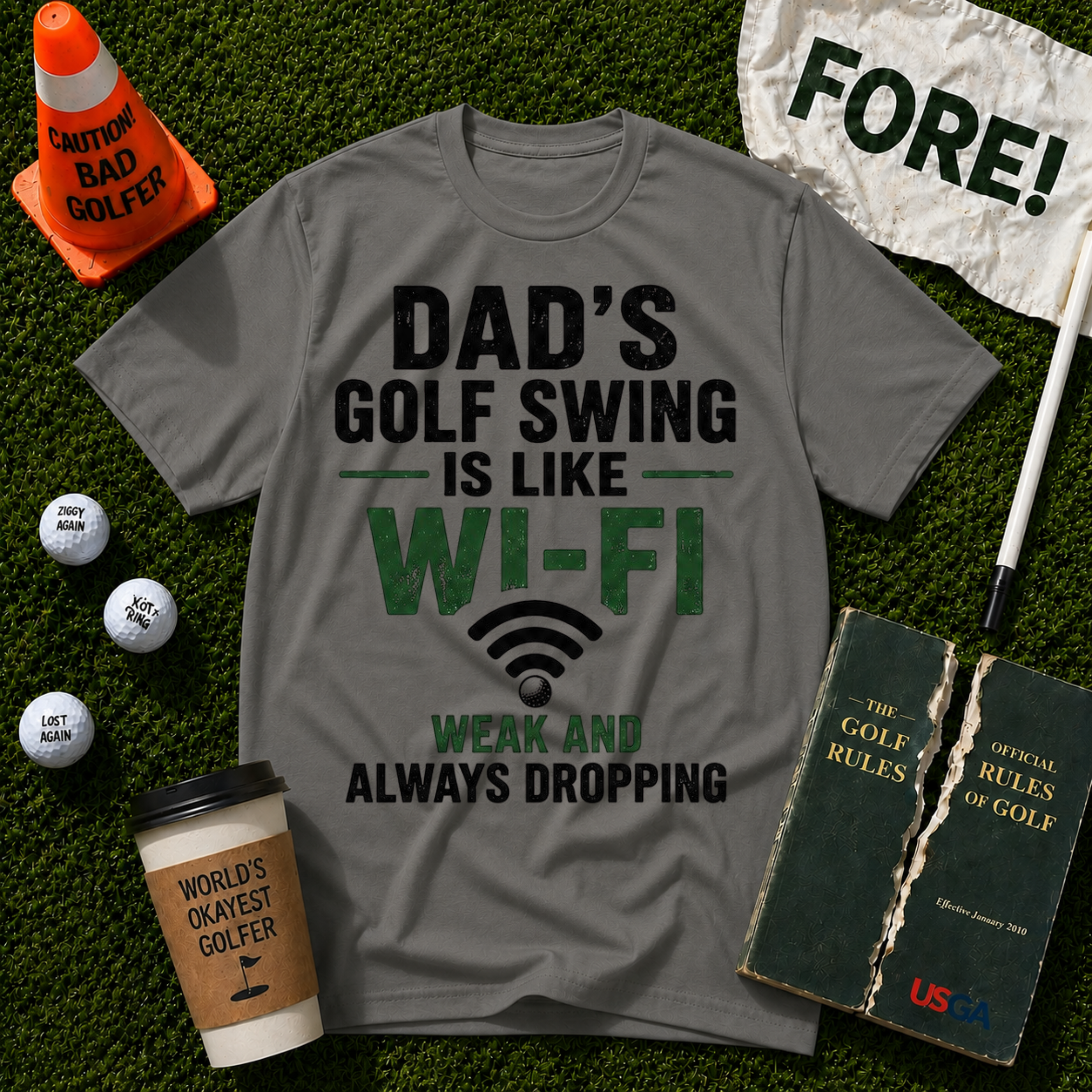 Dads Golf Swing T-Shirt