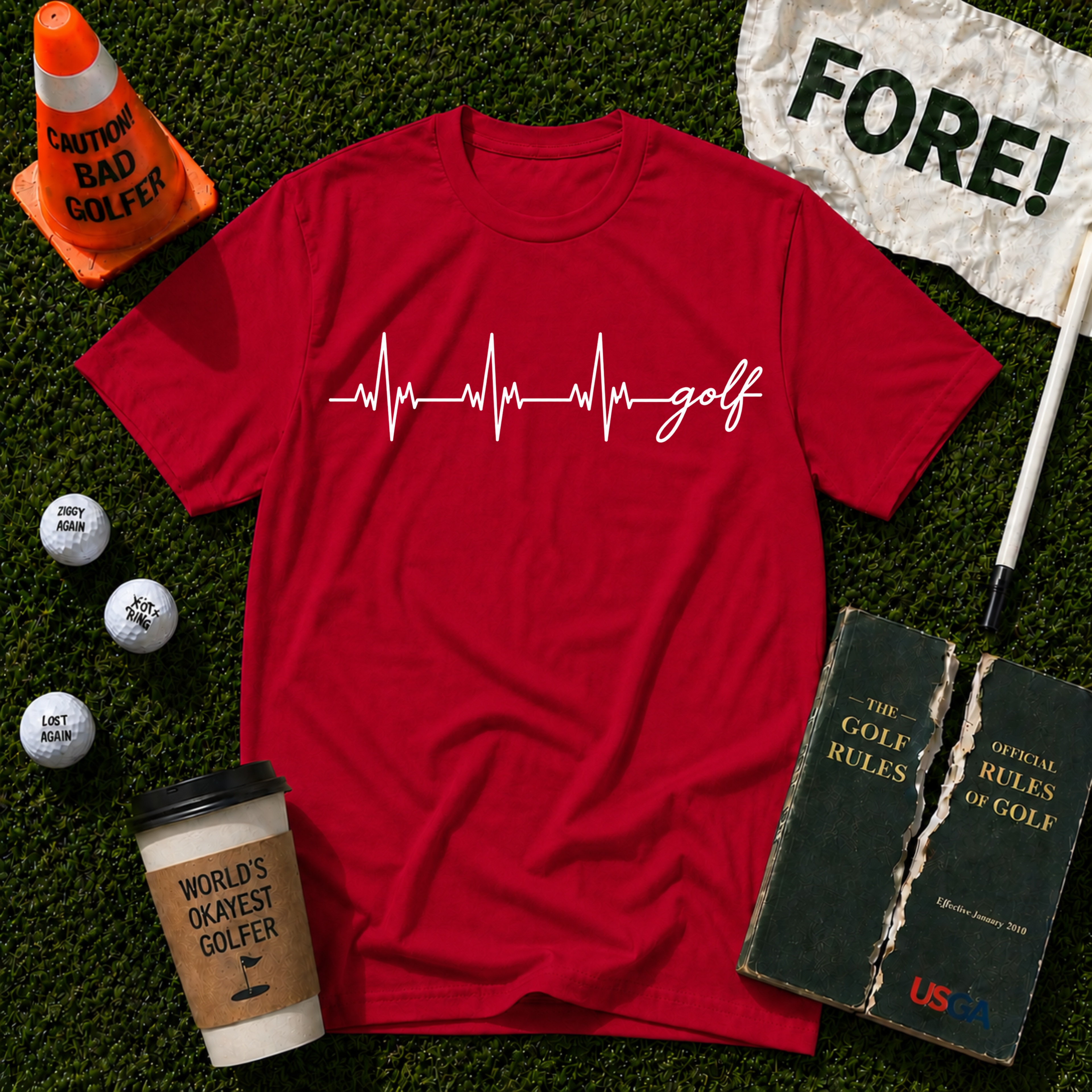 Heartbeat Golf T-Shirt