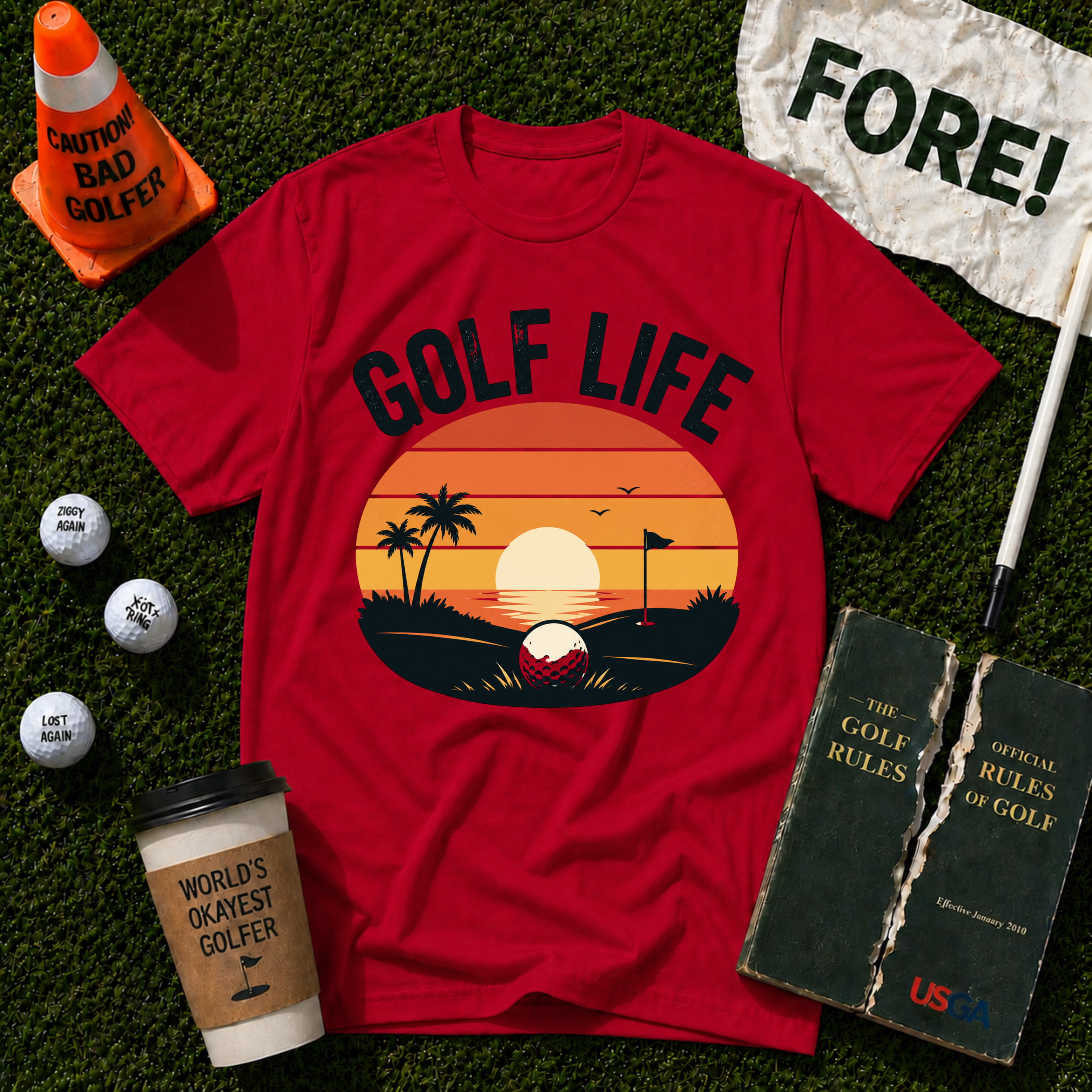 #Golf Life  Tech T-Shirt