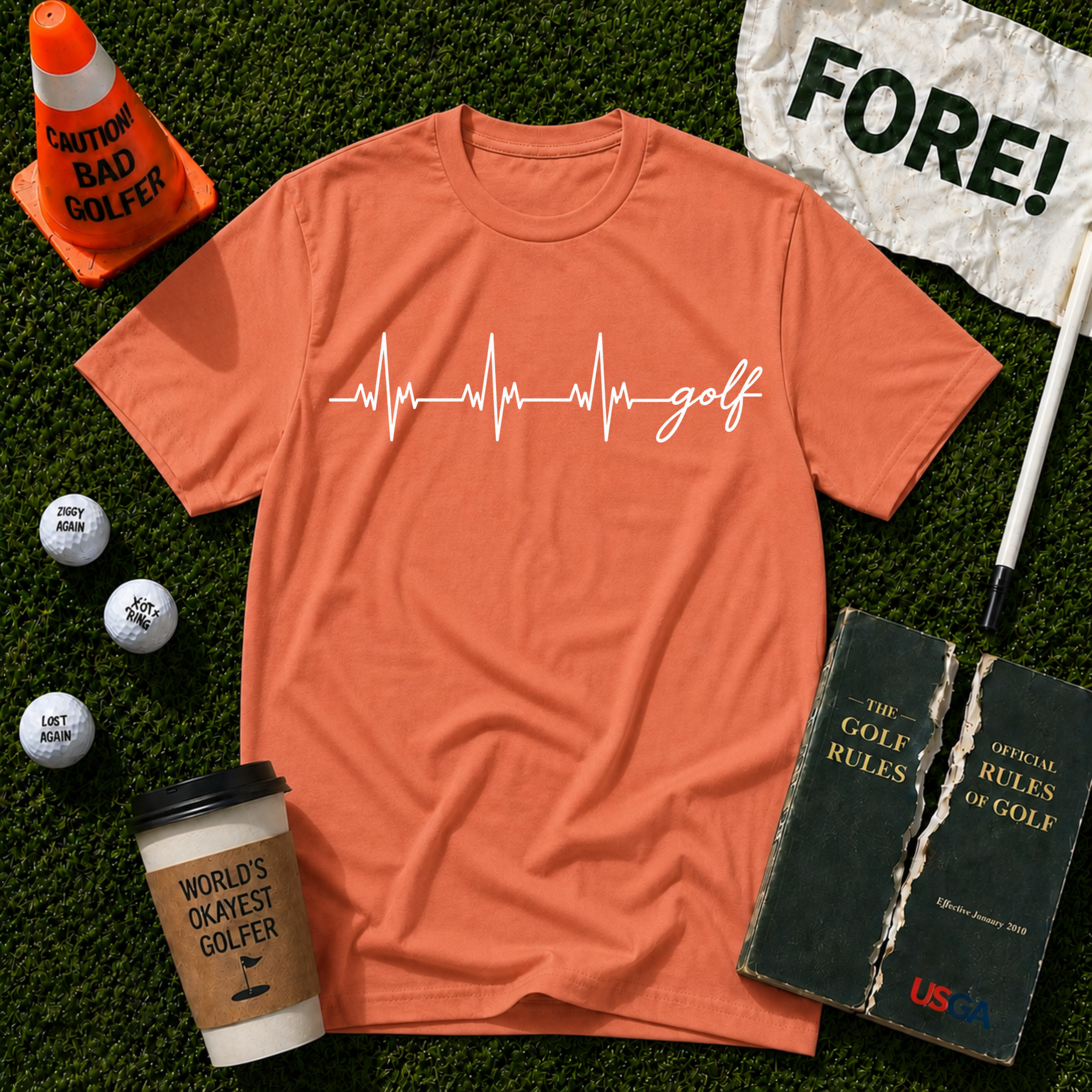 Heartbeat Golf T-Shirt