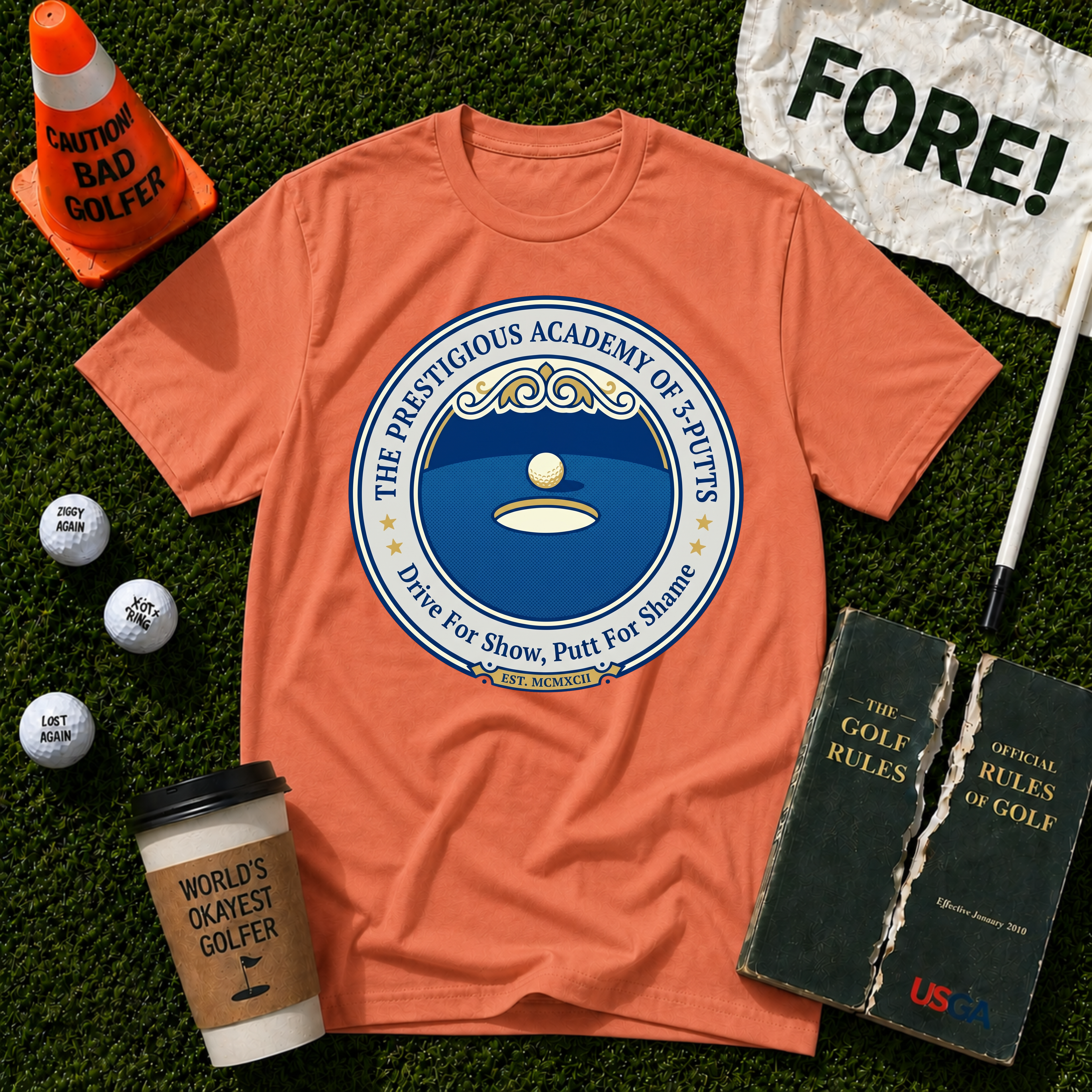 Academy Of Three Putts T-Shirt