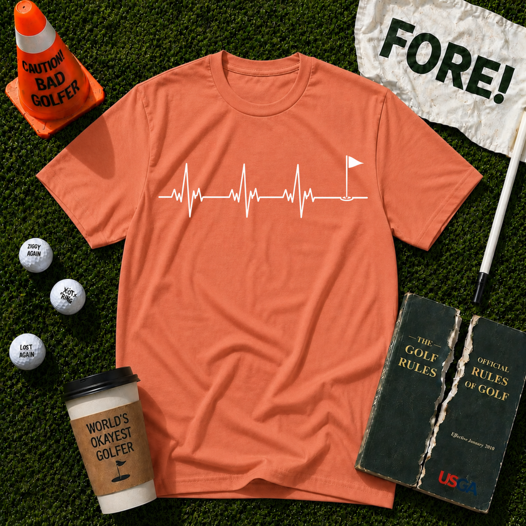 Heartbeat Flag Pole T-Shirt