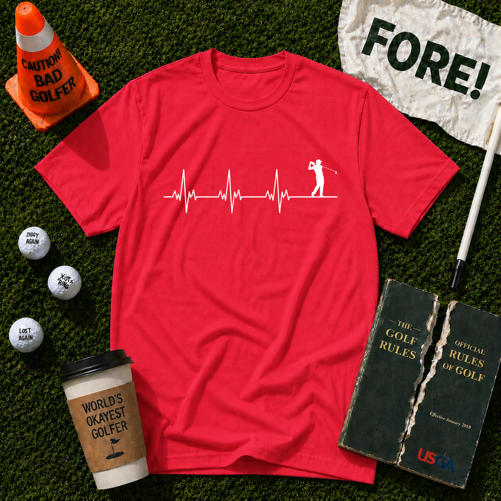 Heartbeat Golfer T-Shirt