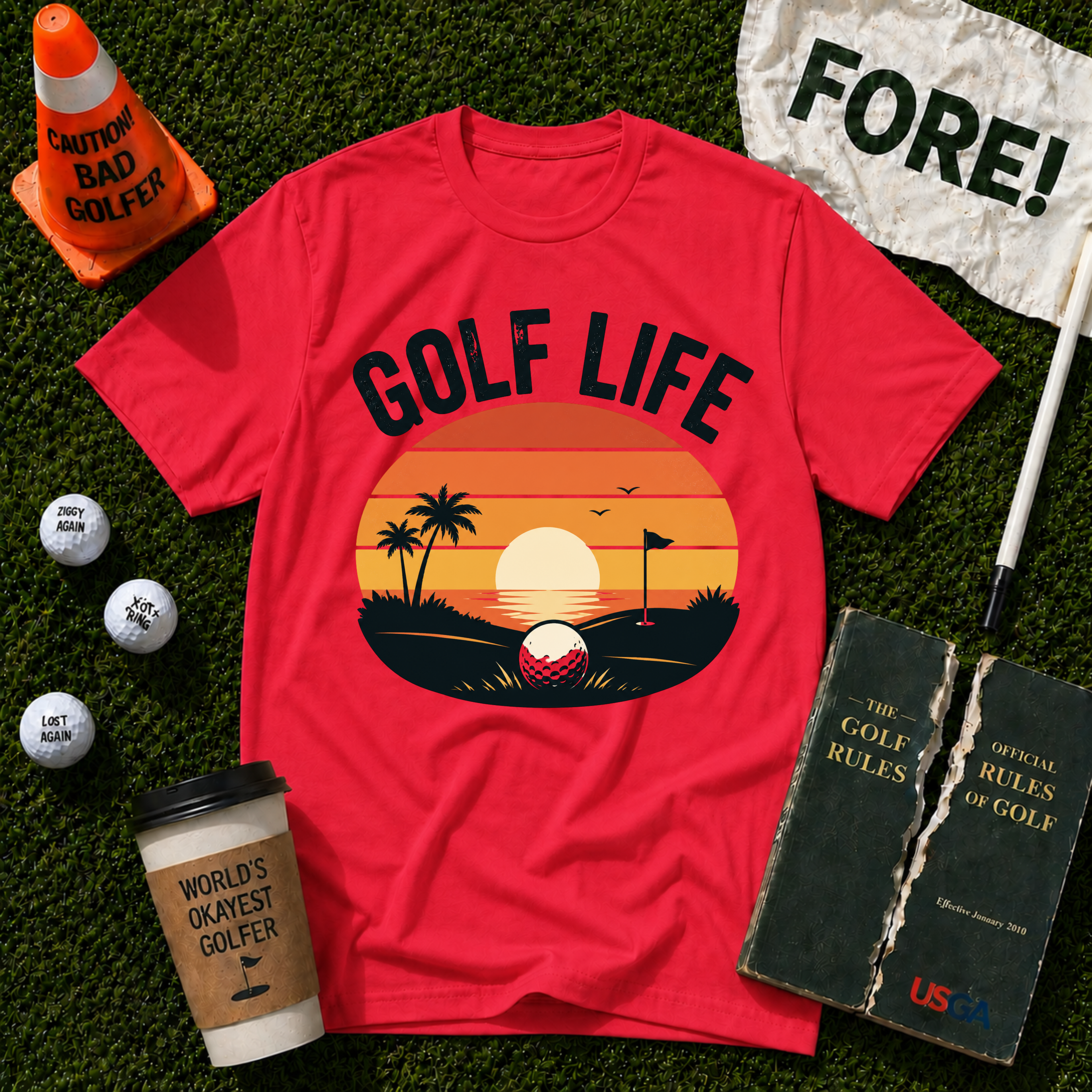 #Golf Life  Tech T-Shirt