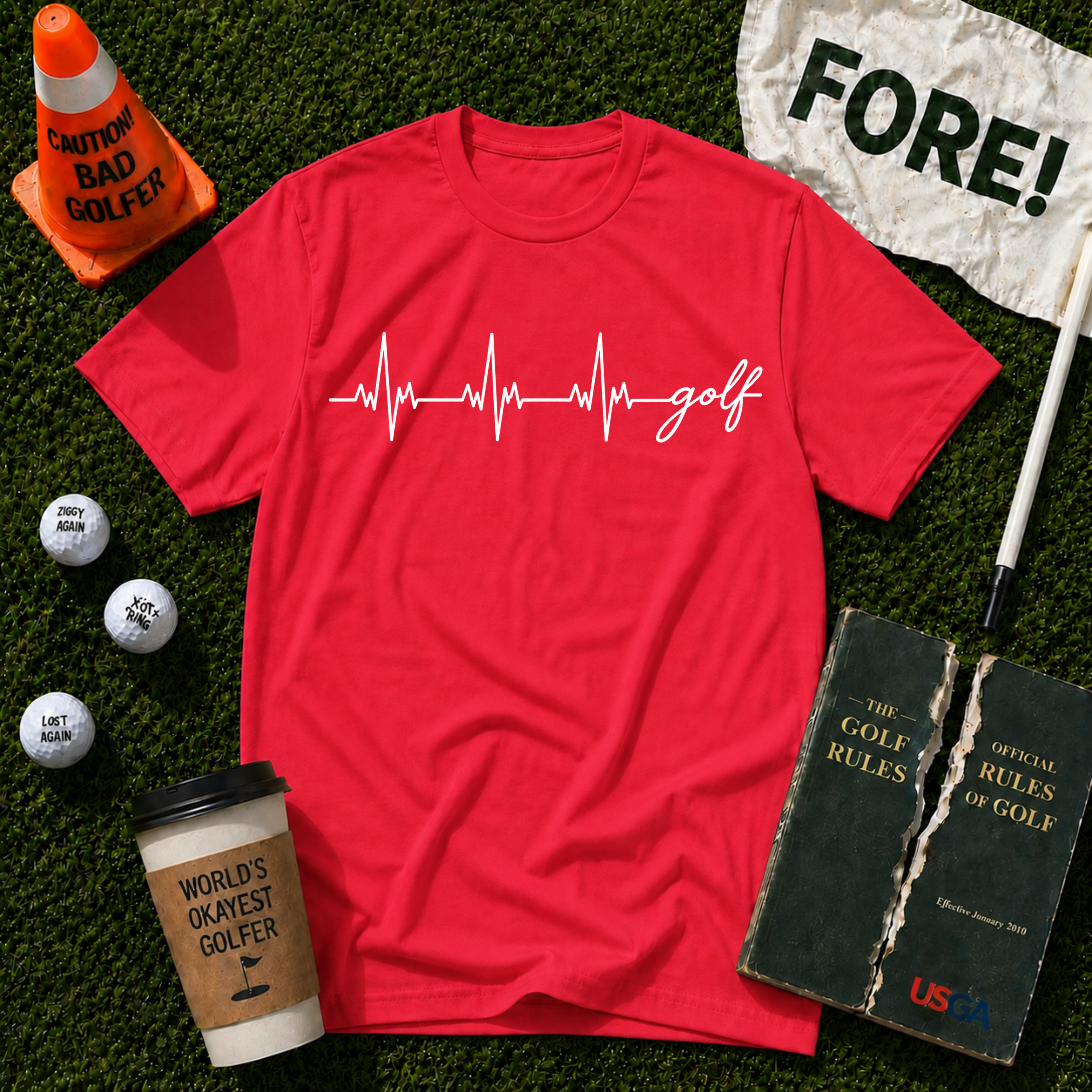 Heartbeat Golf T-Shirt