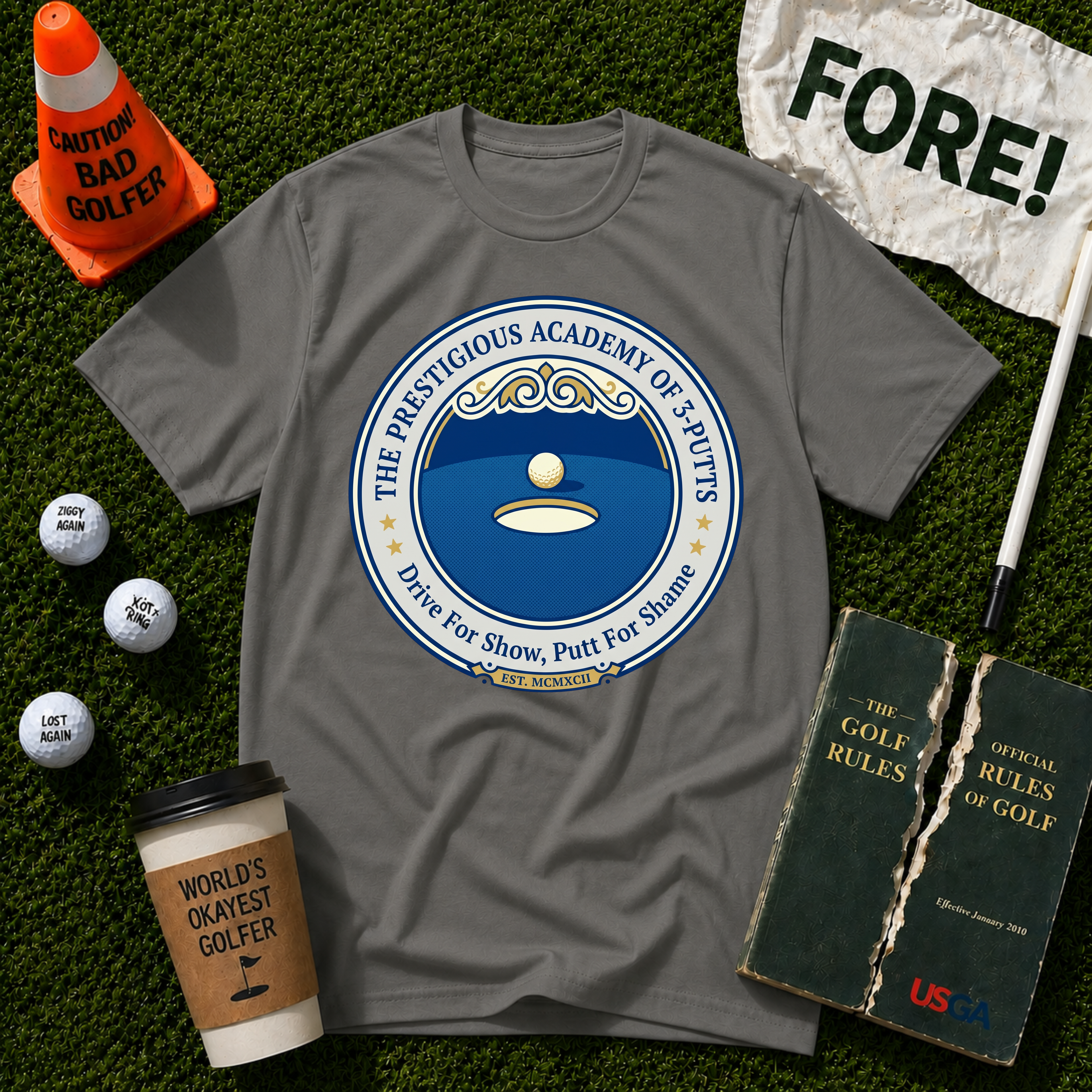 Academy Of Three Putts T-Shirt