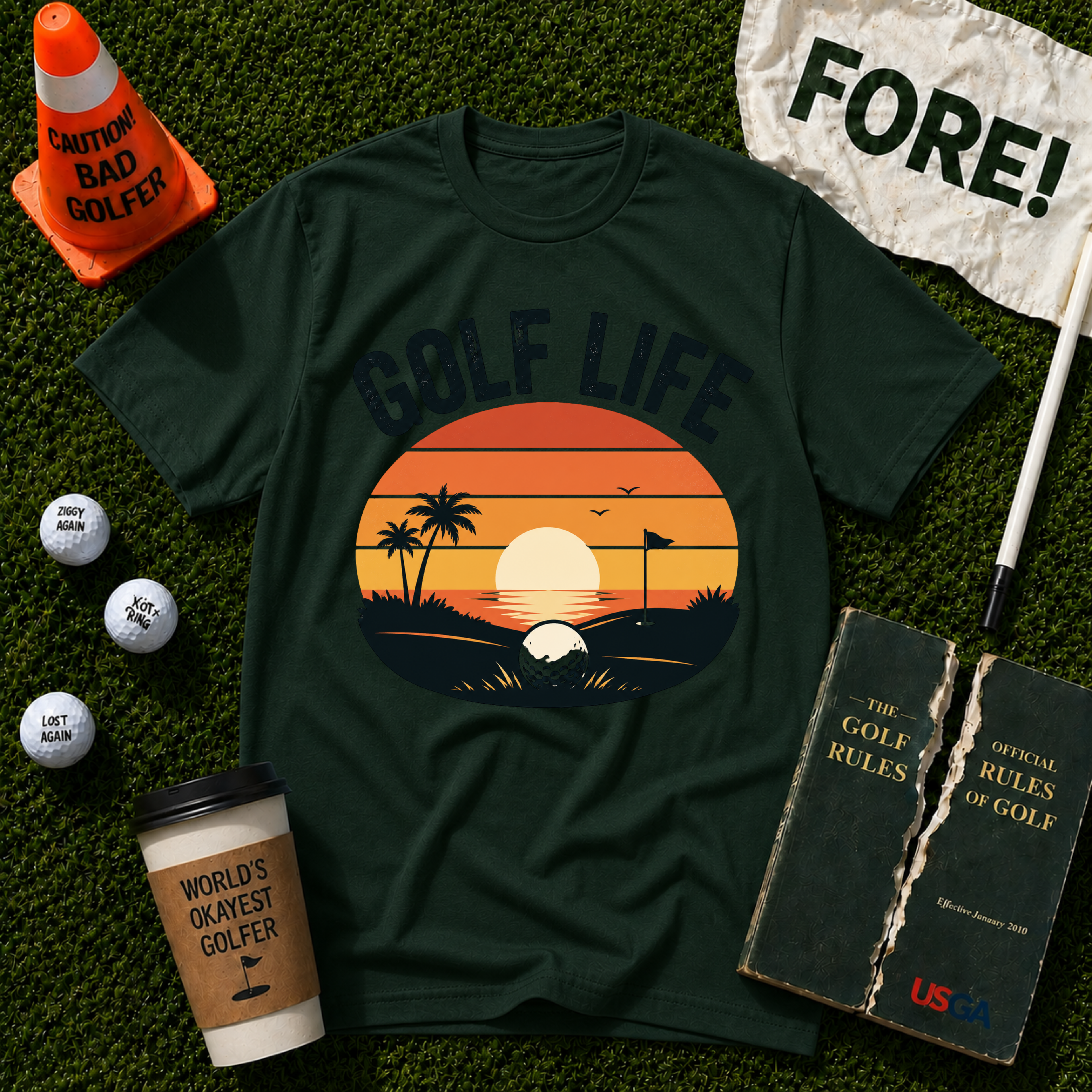#Golf Life  Tech T-Shirt