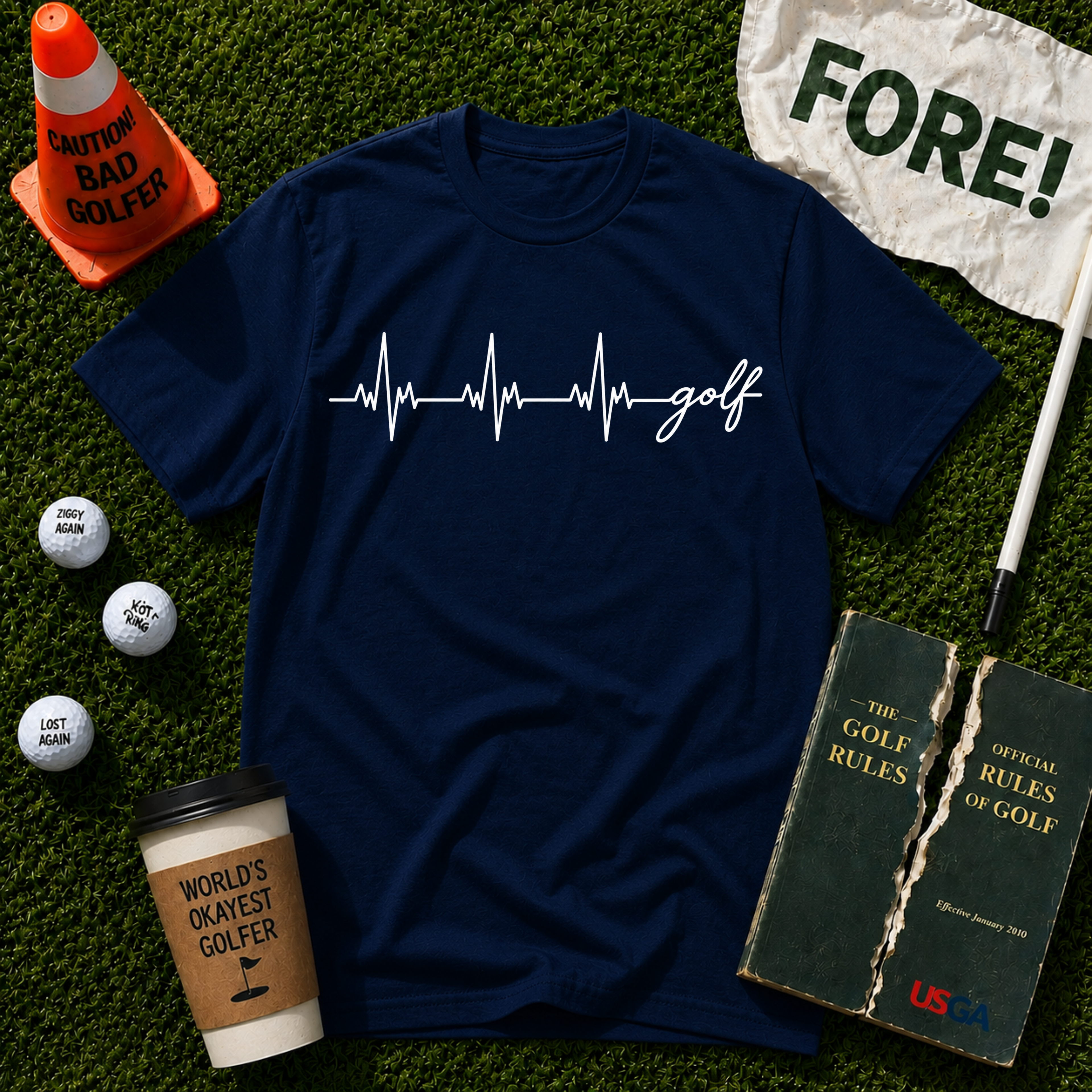 Heartbeat Golf T-Shirt