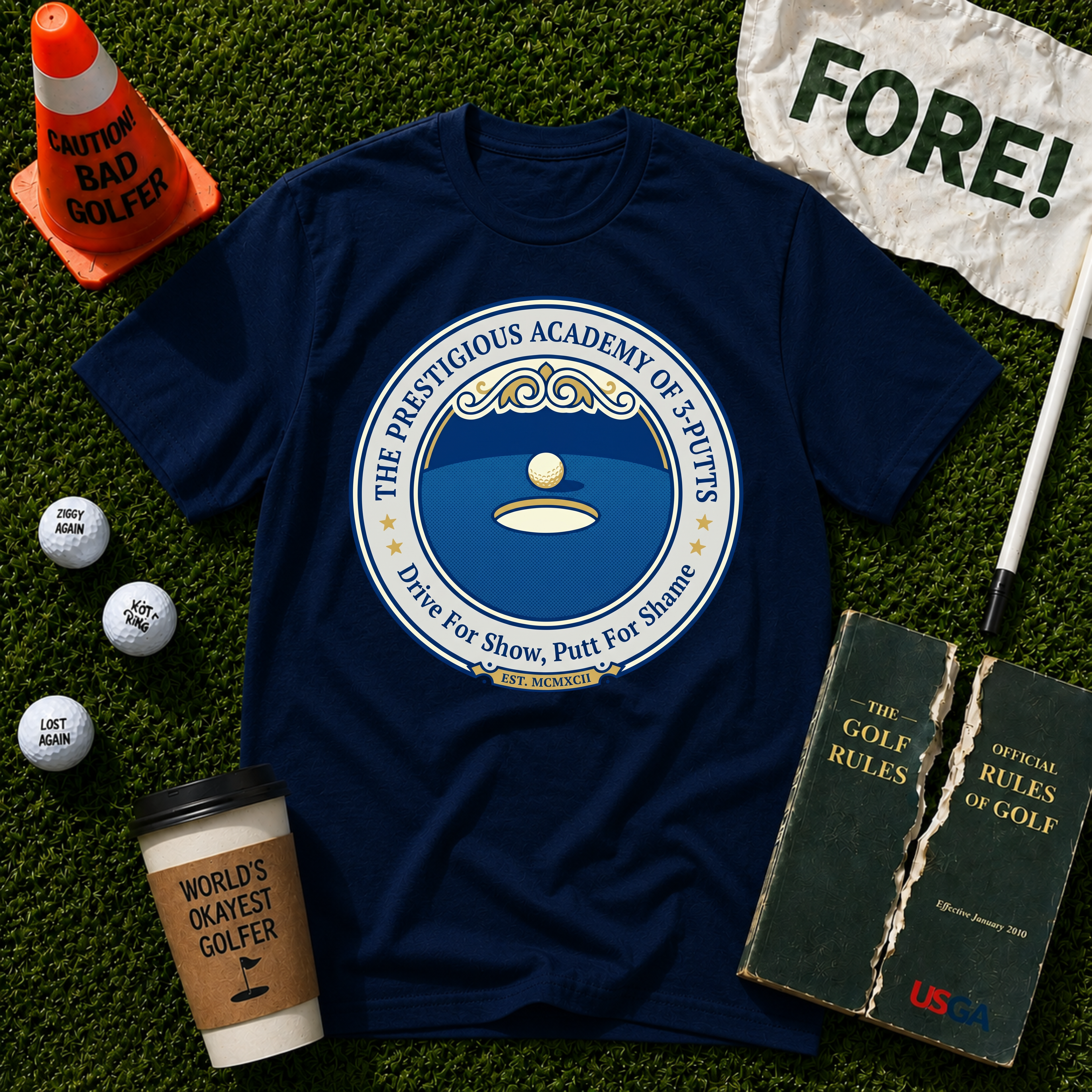 Academy Of Three Putts T-Shirt