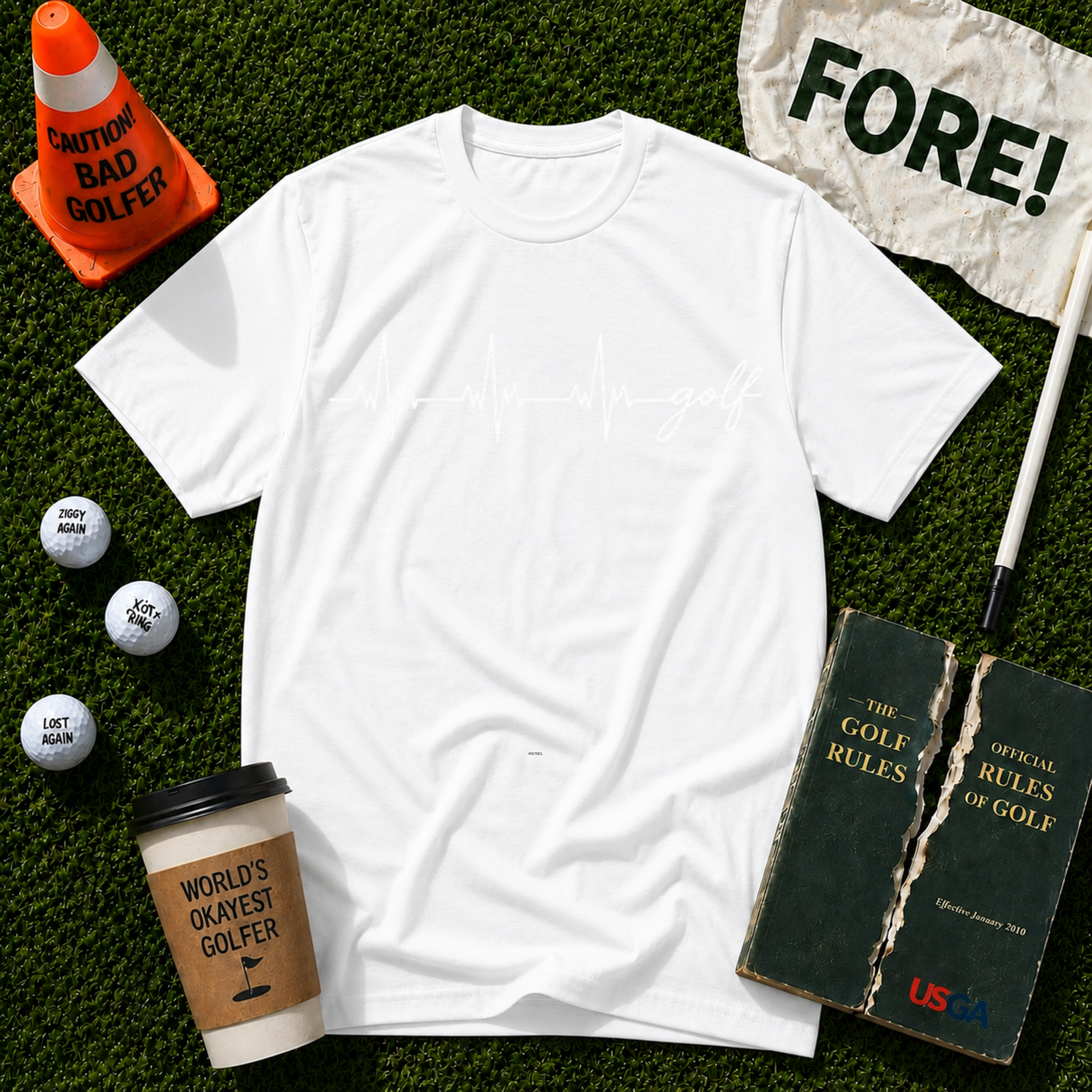 Heartbeat Golf T-Shirt